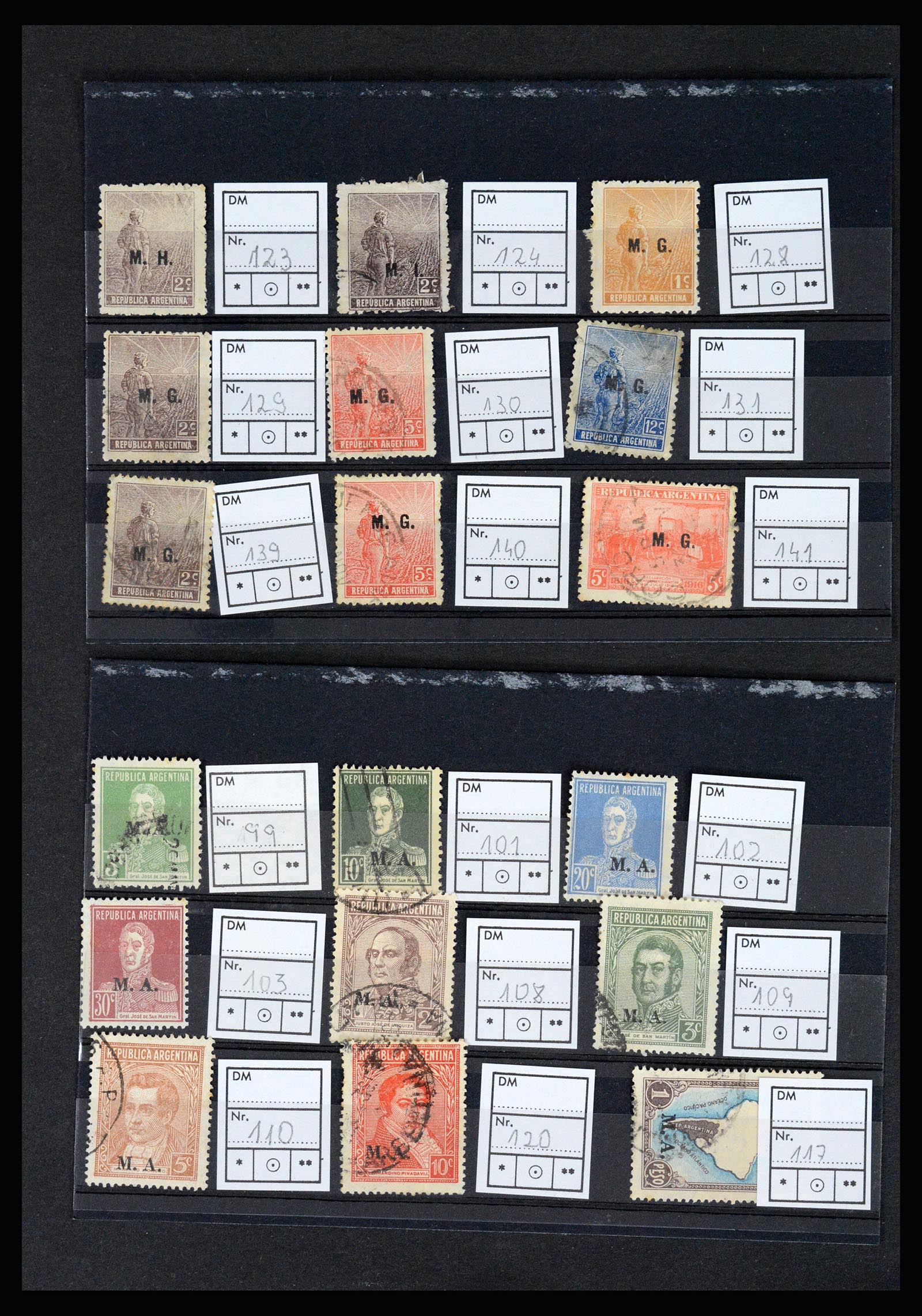36997 023 - Postzegelverzameling 36997 Argentinië 1858-1998.