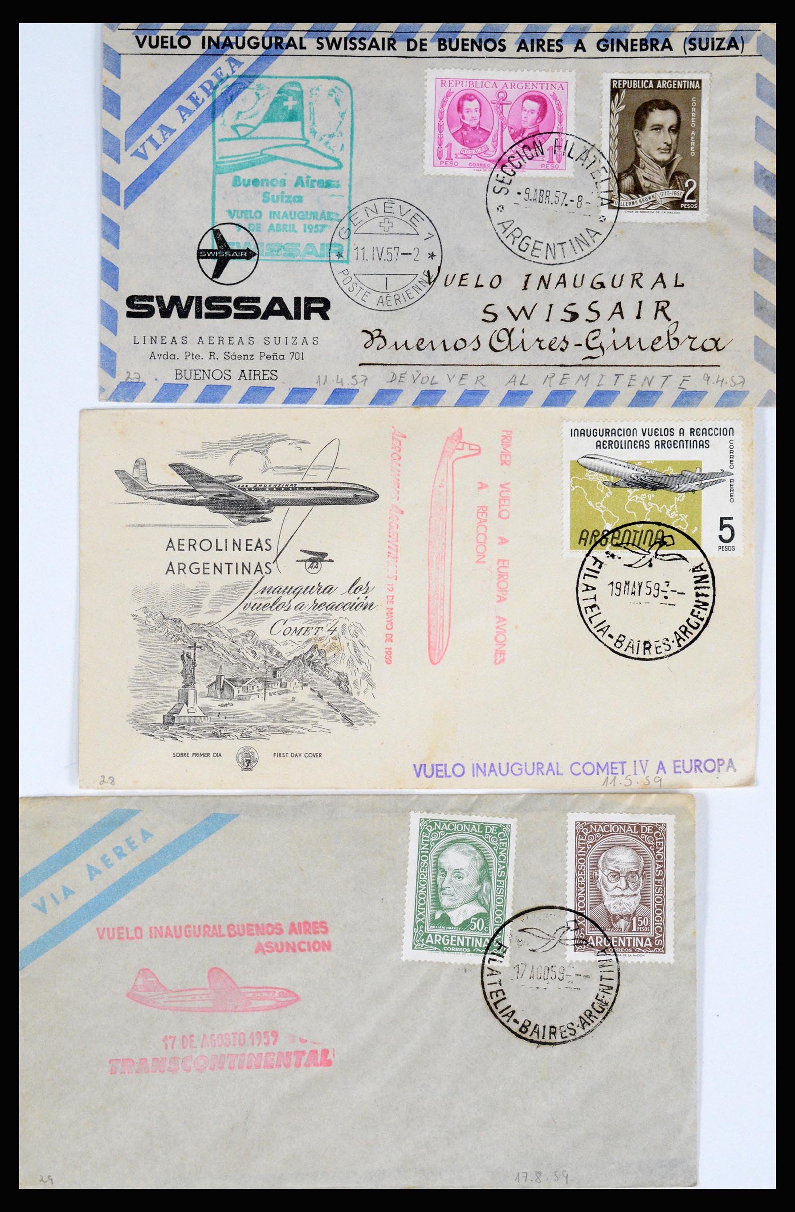 36997 047 - Postzegelverzameling 36997 Argentinië 1858-1998.