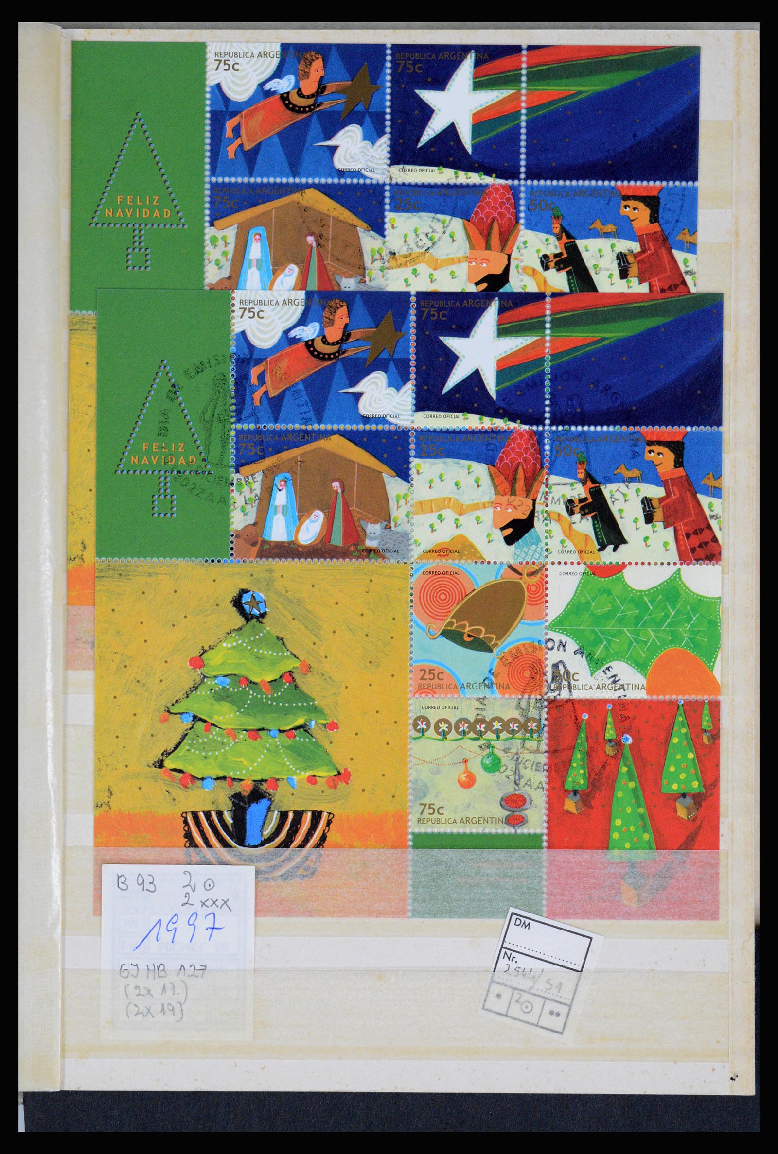 36997 063 - Postzegelverzameling 36997 Argentinië 1858-1998.