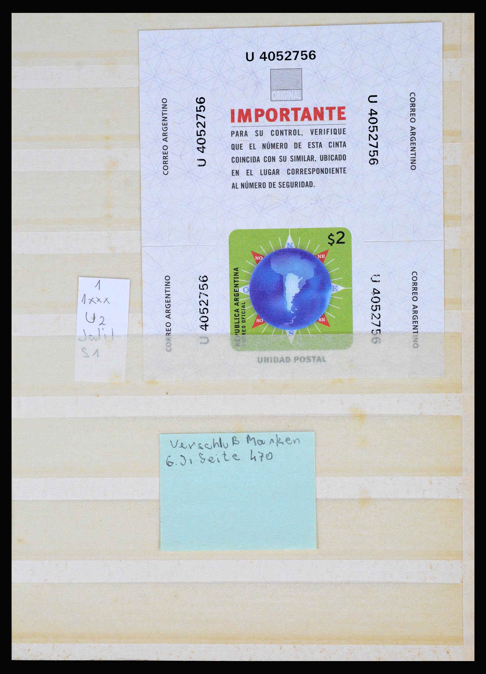 36997 067 - Postzegelverzameling 36997 Argentinië 1858-1998.