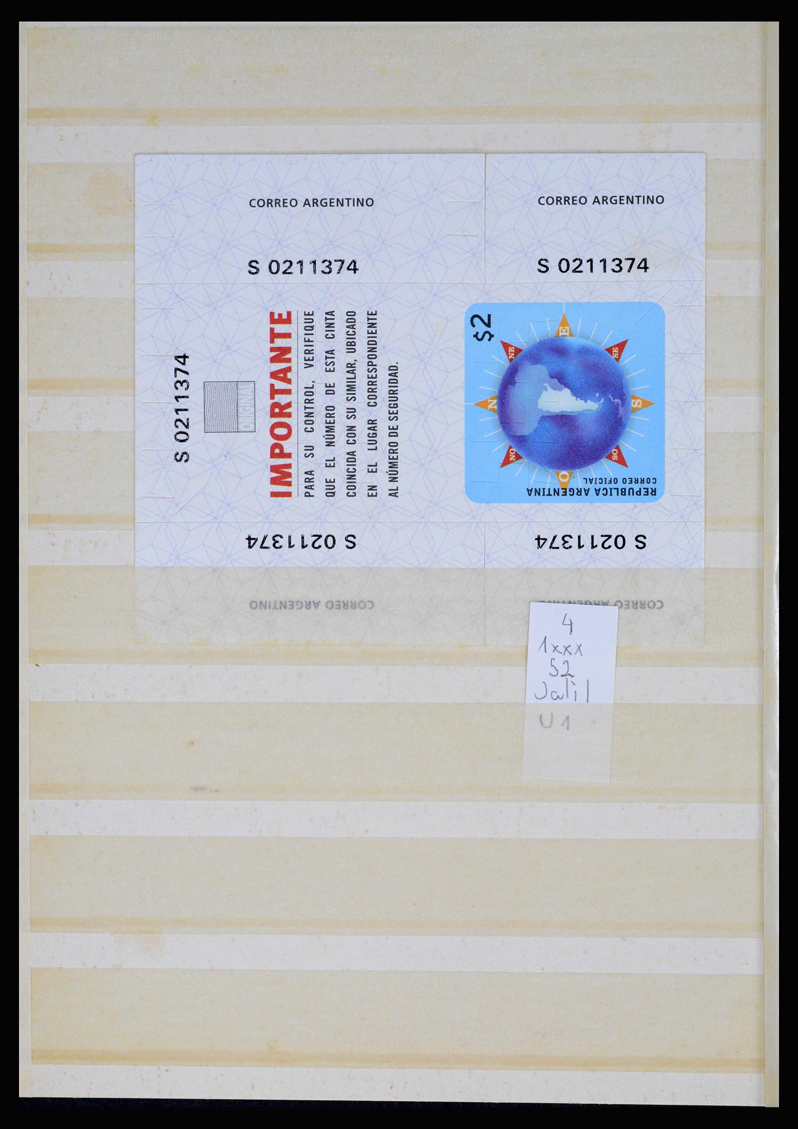 36997 068 - Postzegelverzameling 36997 Argentinië 1858-1998.