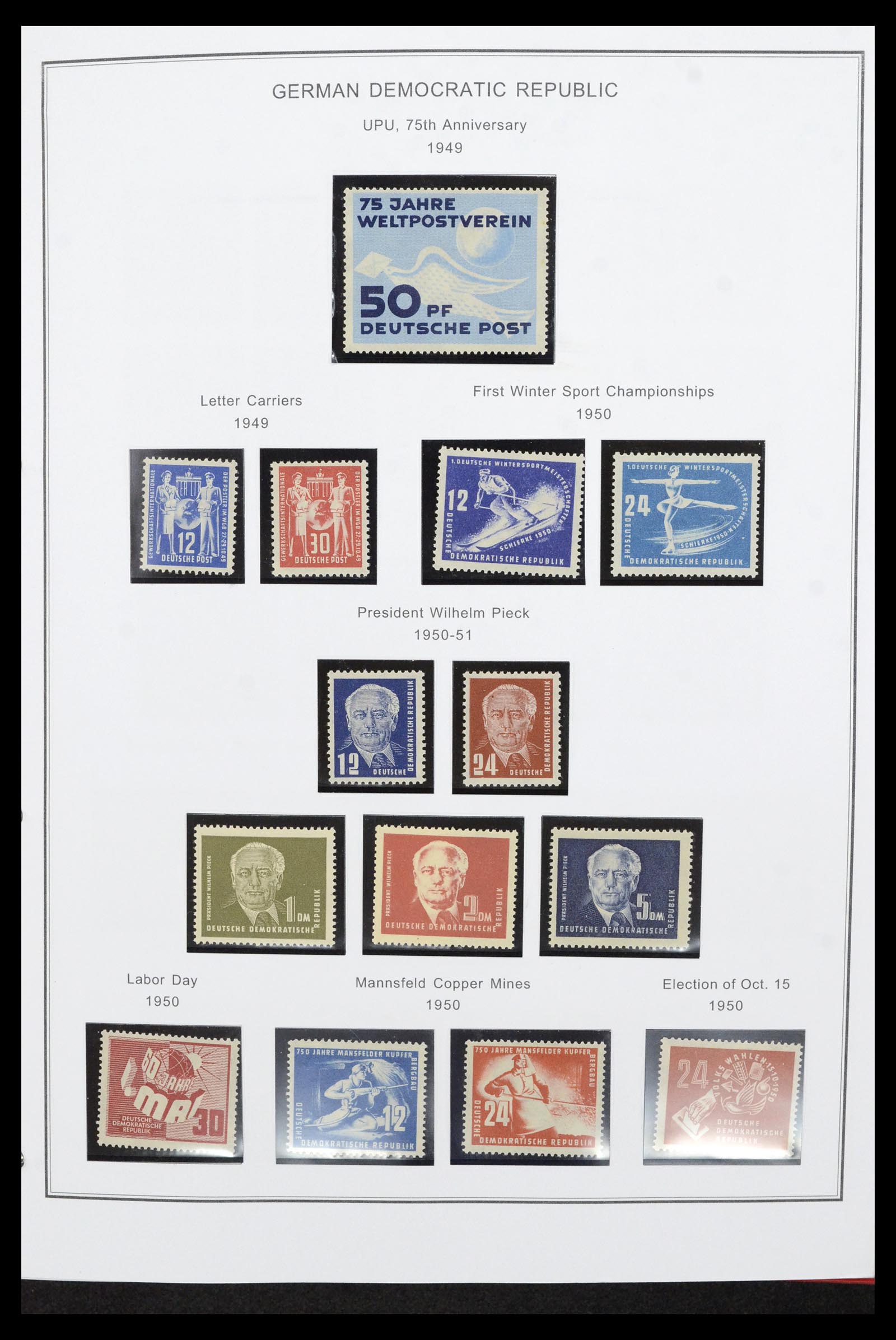 36998 001 - Stamp collection 36998 GDR 1949-1990.