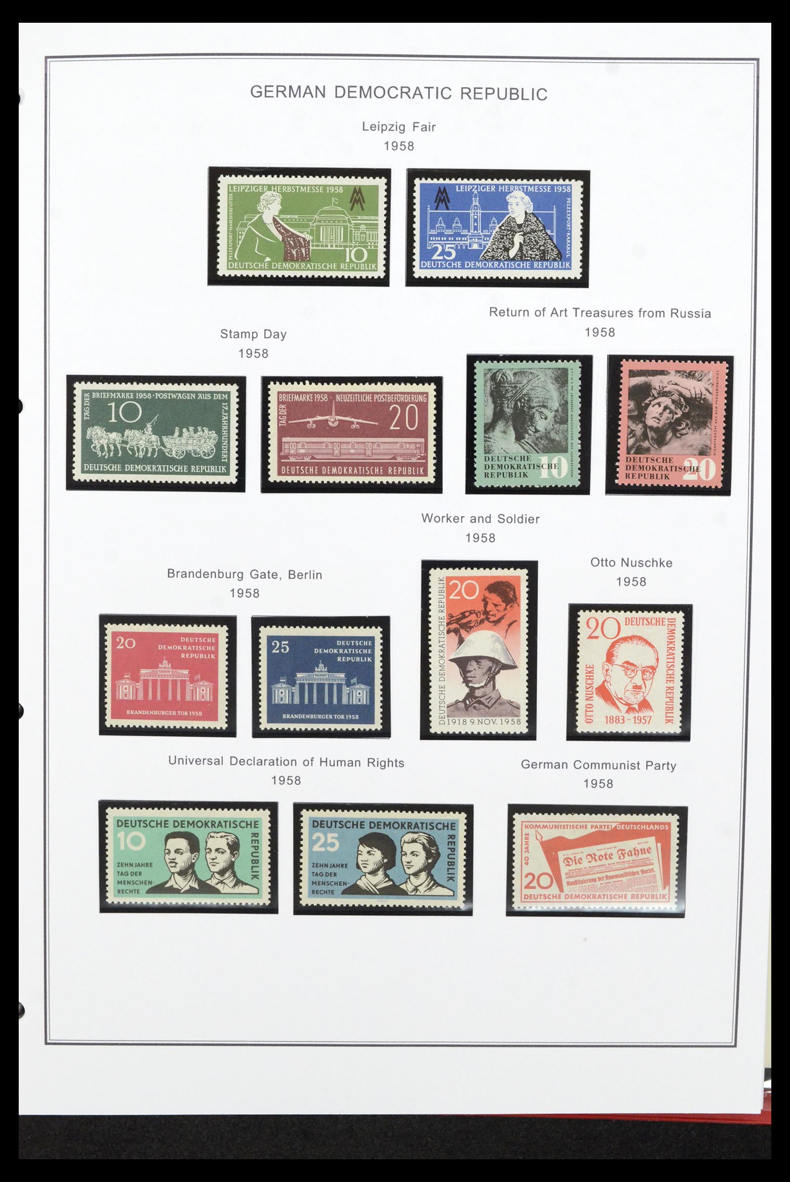 36998 031 - Stamp collection 36998 GDR 1949-1990.