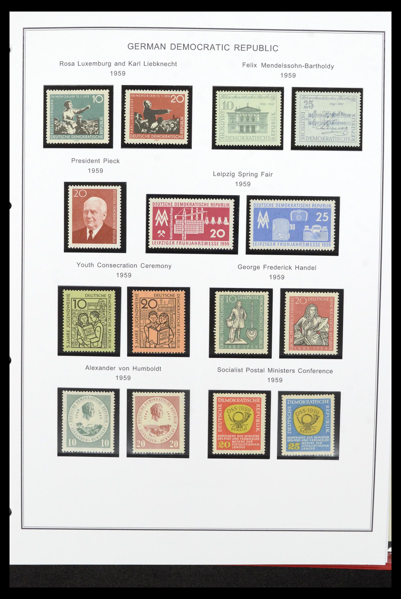 36998 032 - Stamp collection 36998 GDR 1949-1990.