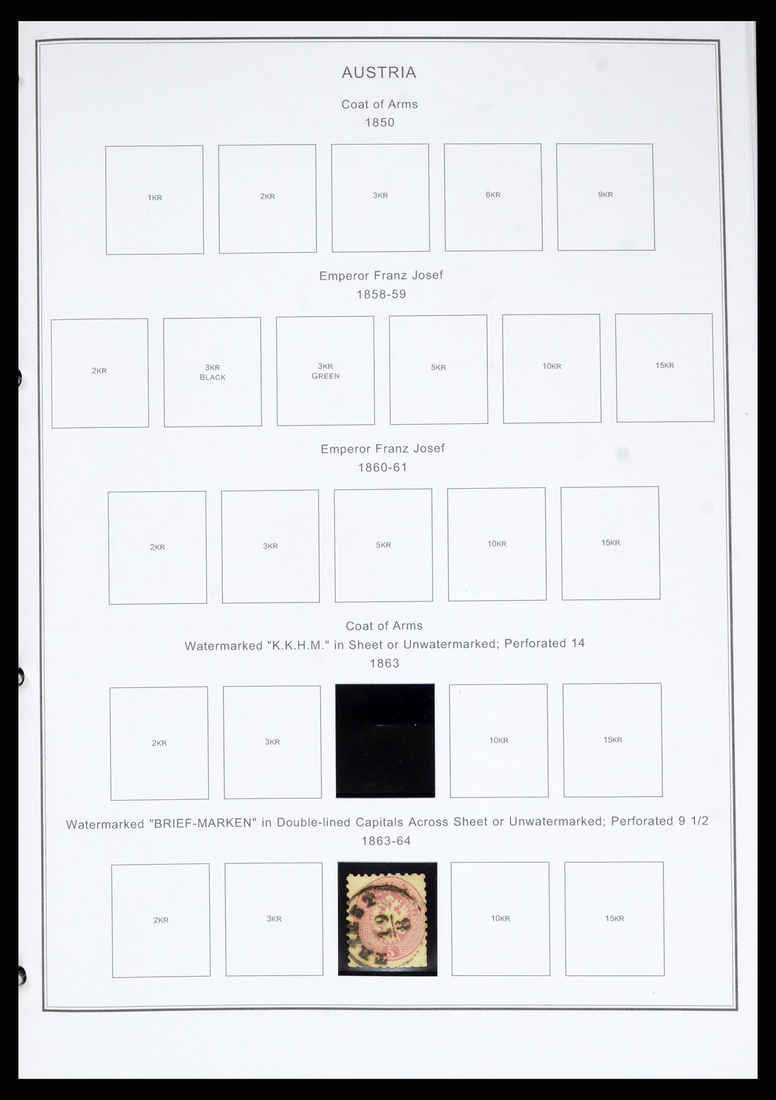 36999 002 - Stamp collection 36999 Austria 1850-2001.