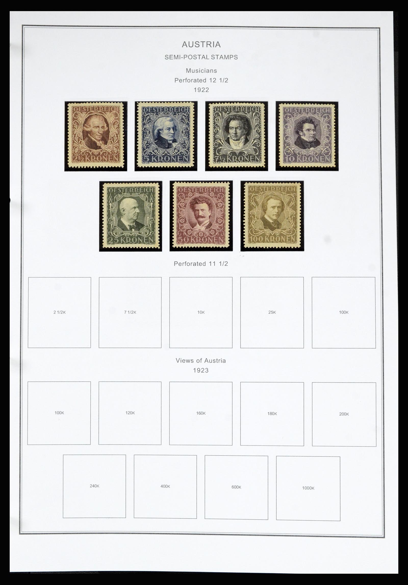 36999 025 - Postzegelverzameling 36999 Oostenrijk 1850-2001.