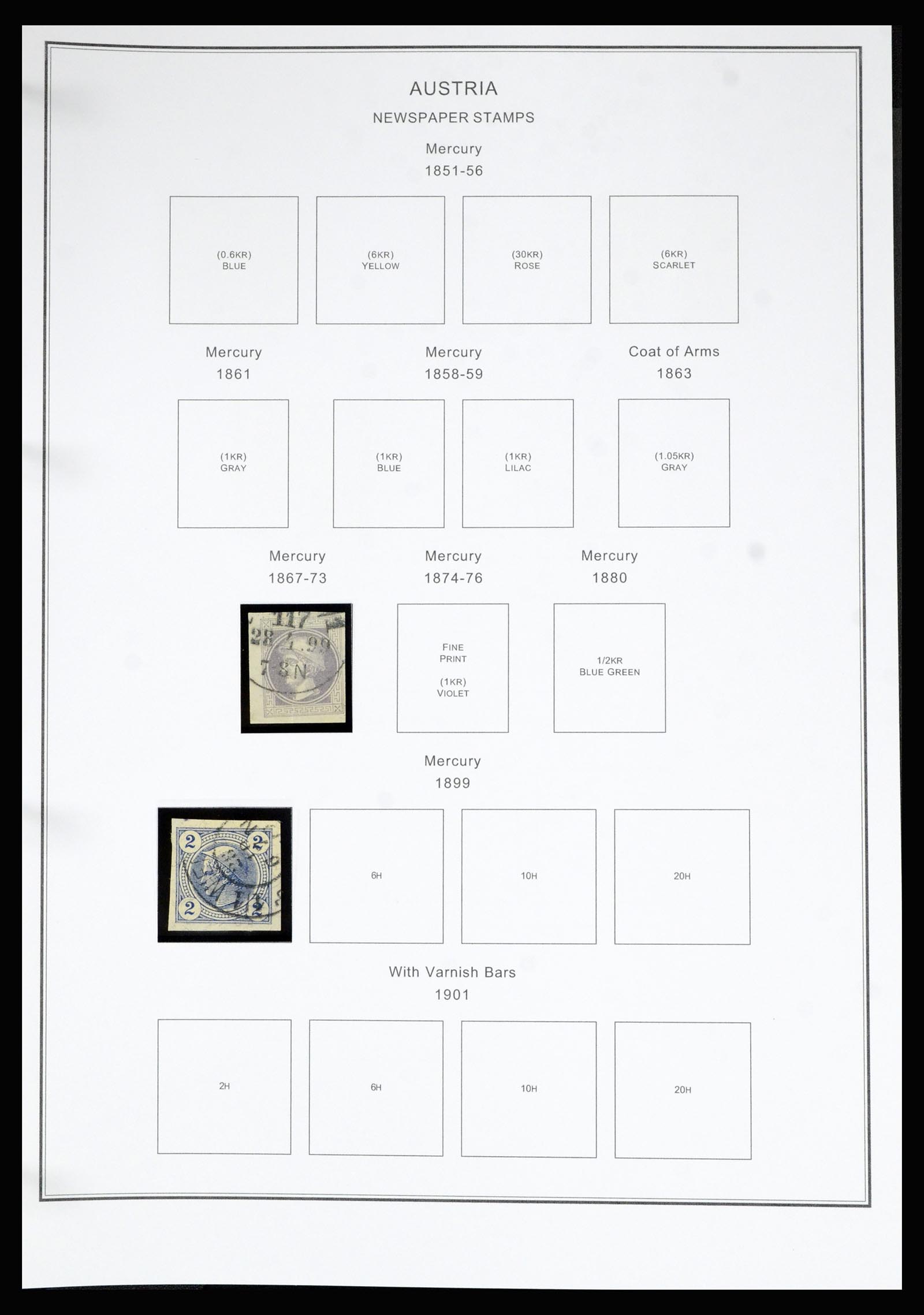 36999 040 - Stamp collection 36999 Austria 1850-2001.