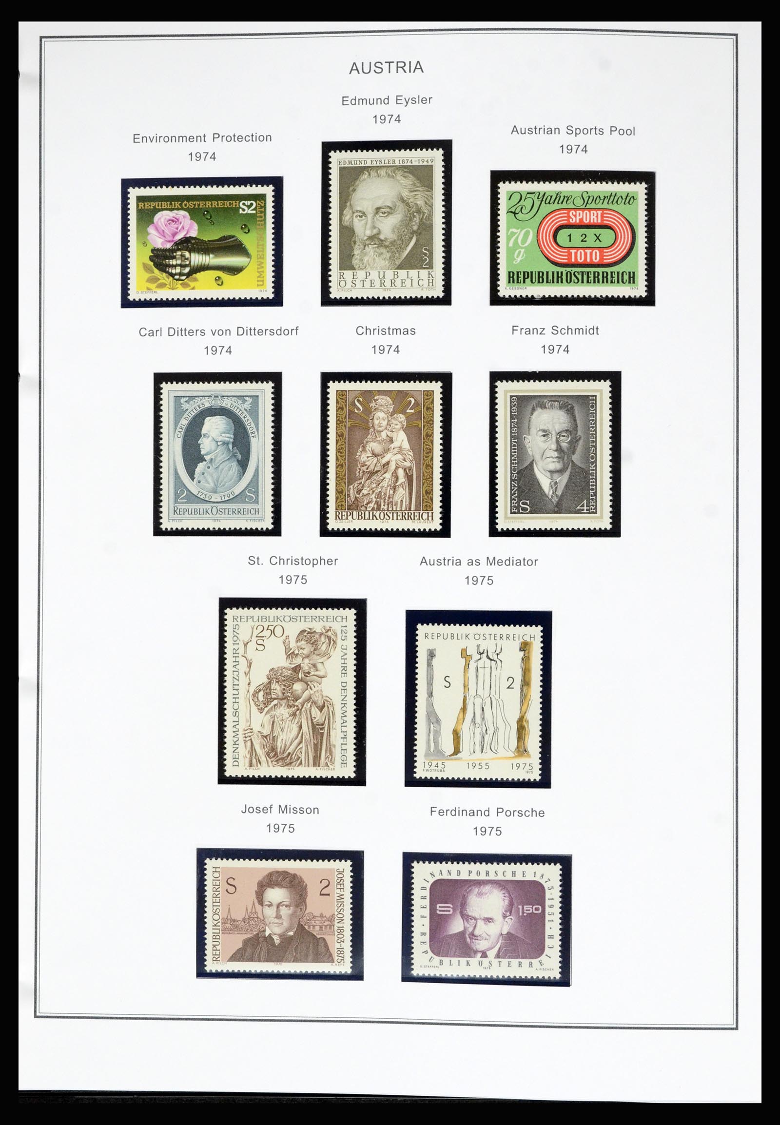 36999 097 - Postzegelverzameling 36999 Oostenrijk 1850-2001.