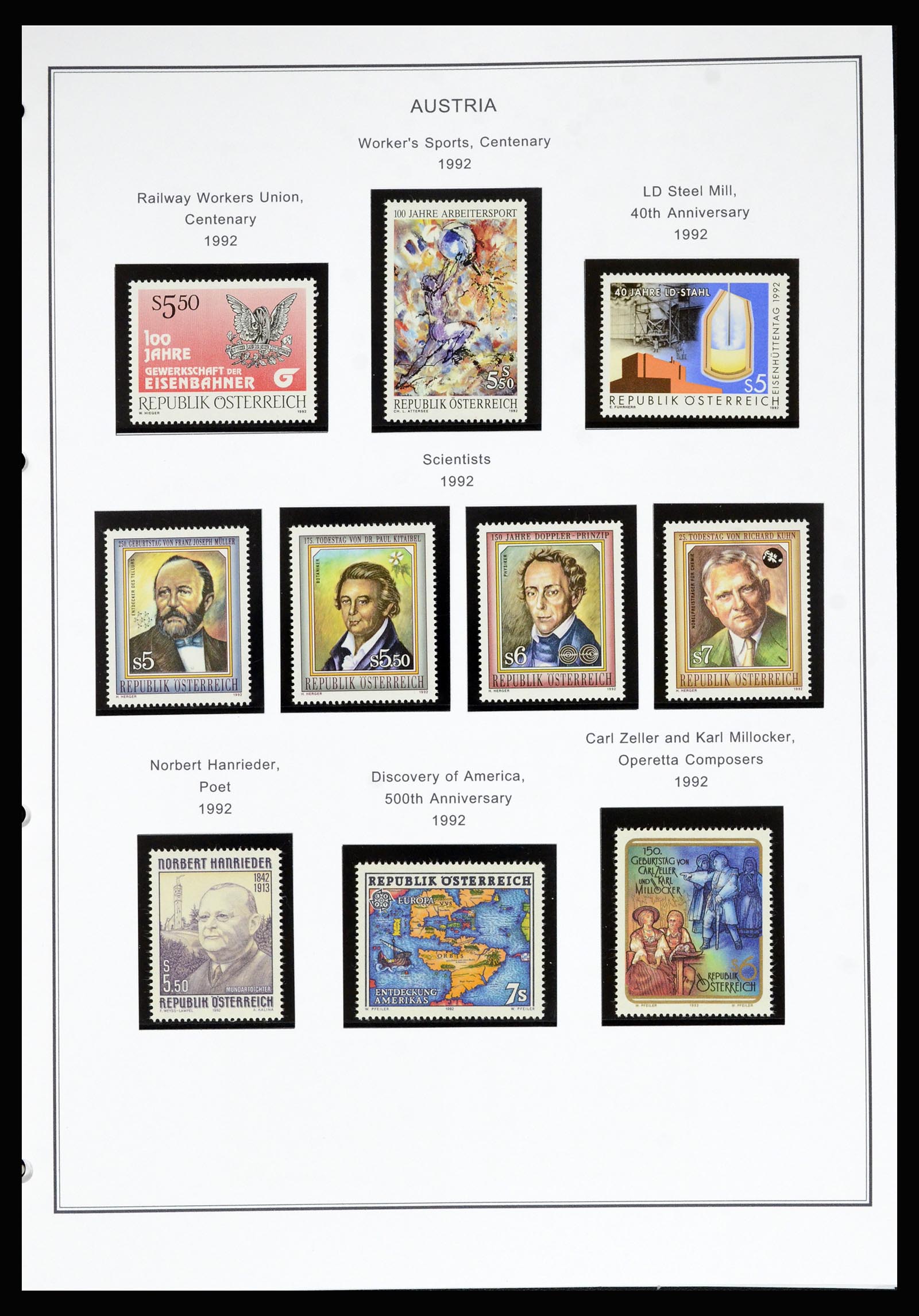 36999 182 - Stamp collection 36999 Austria 1850-2001.
