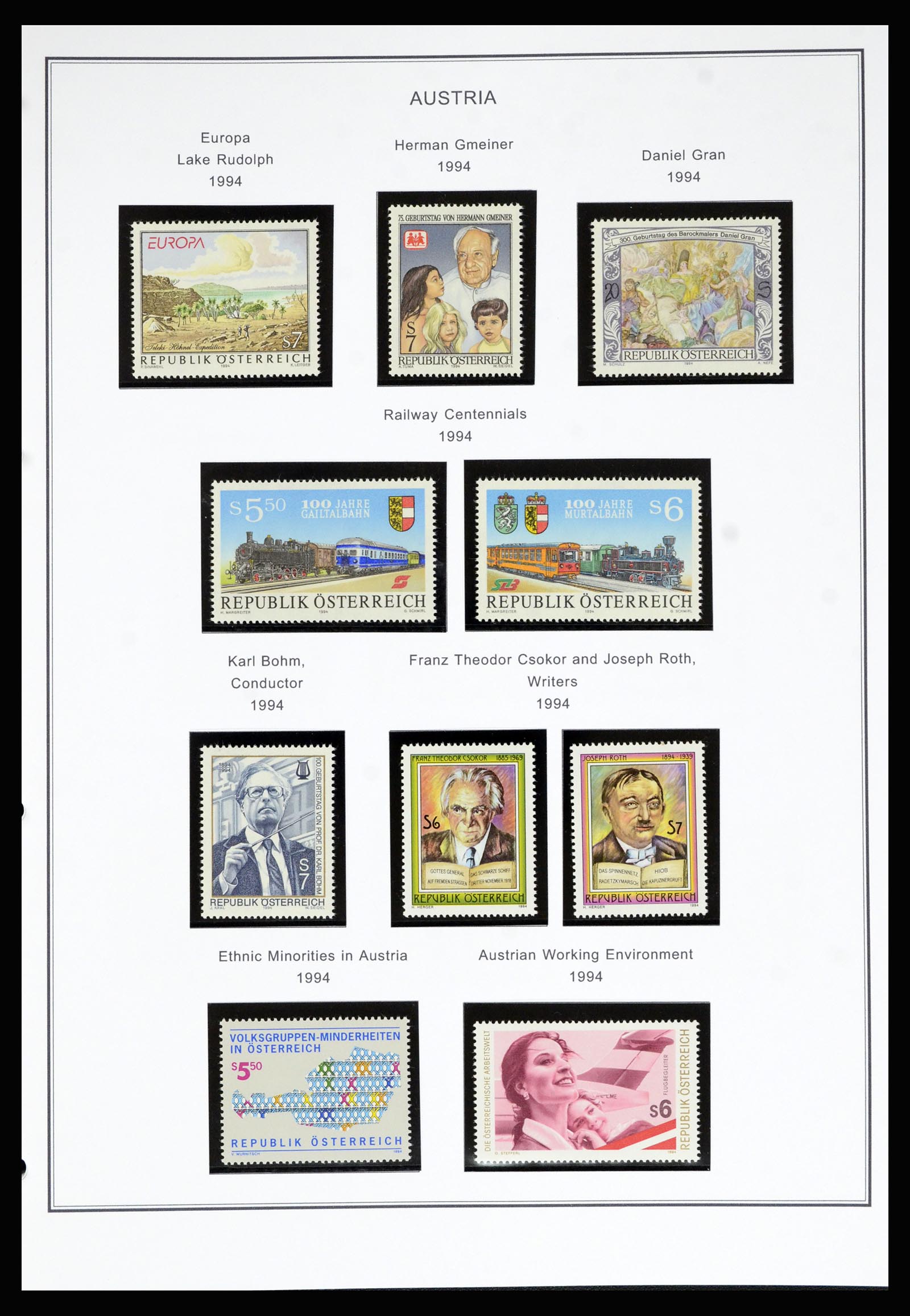 36999 189 - Stamp collection 36999 Austria 1850-2001.