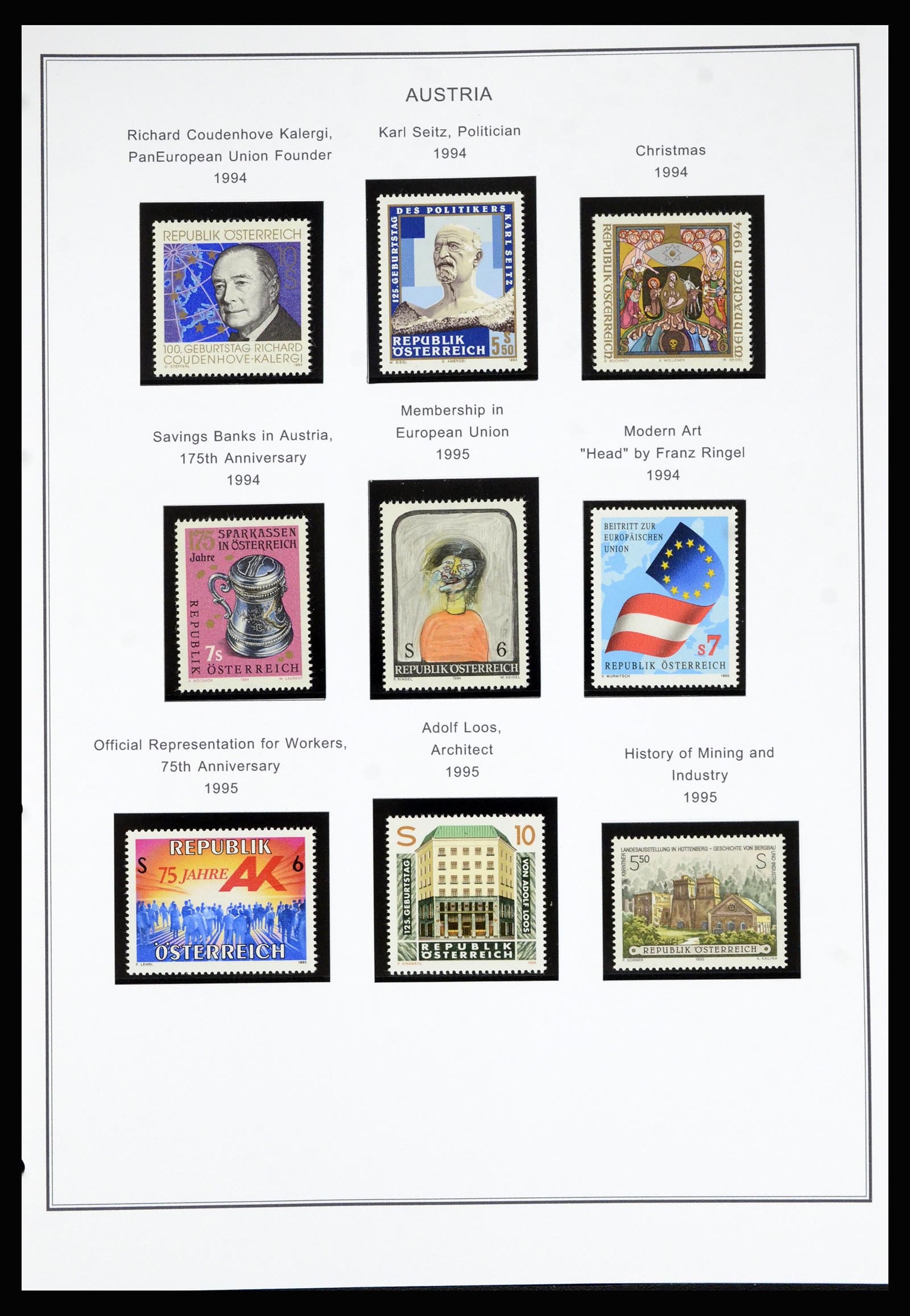 36999 190 - Stamp collection 36999 Austria 1850-2001.