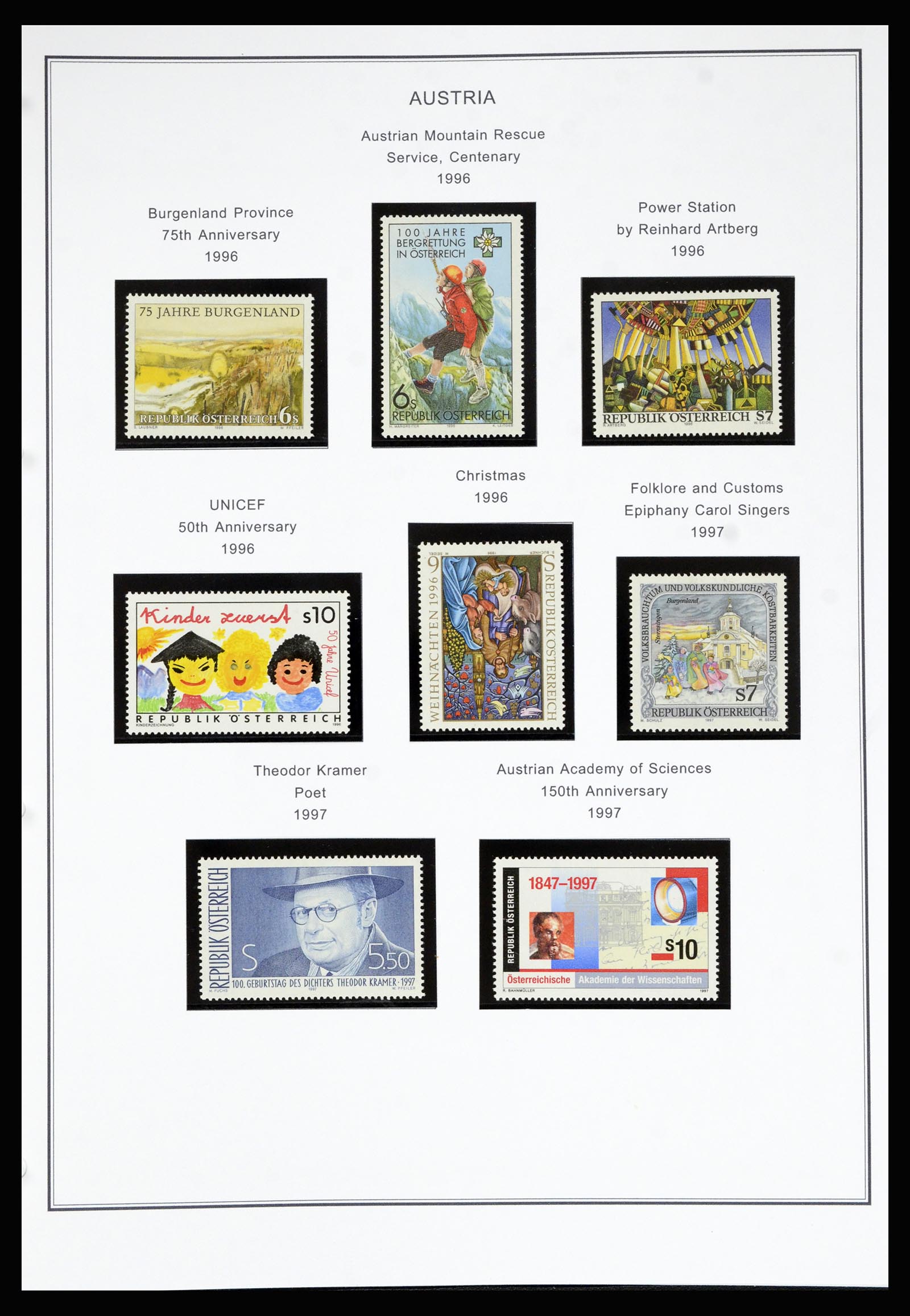 36999 195 - Postzegelverzameling 36999 Oostenrijk 1850-2001.