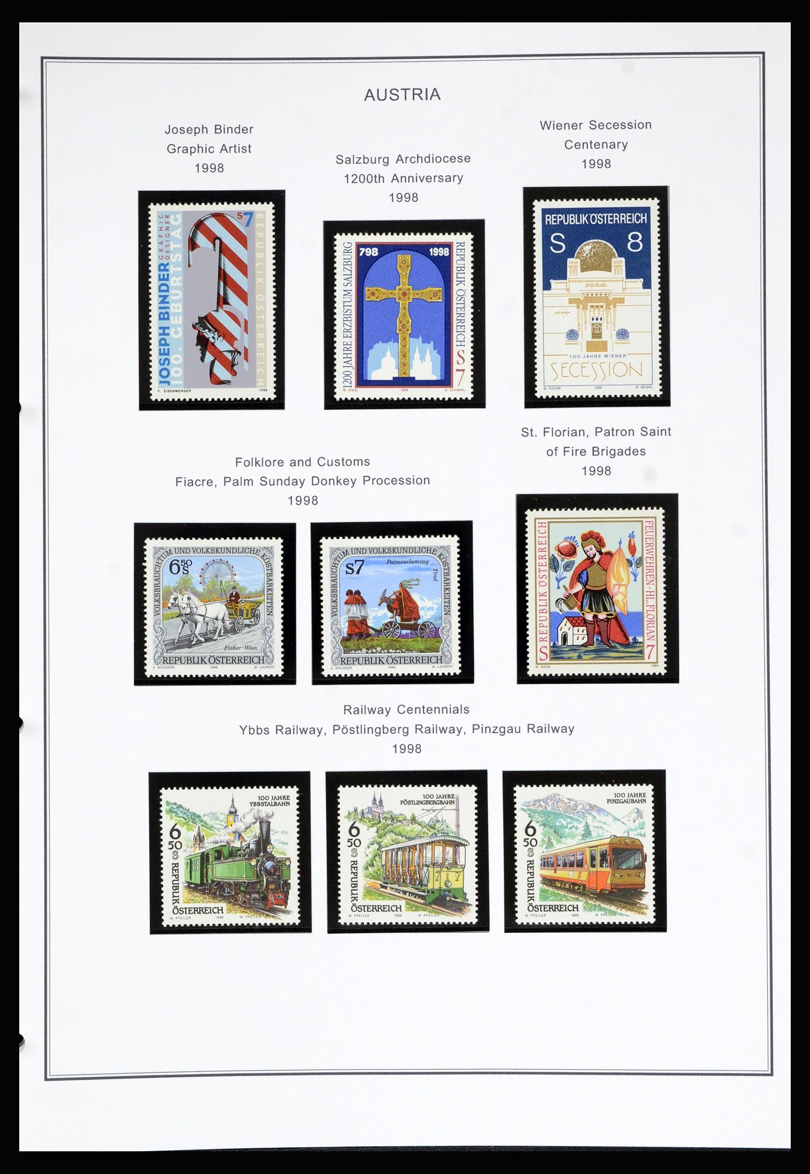 36999 201 - Postzegelverzameling 36999 Oostenrijk 1850-2001.