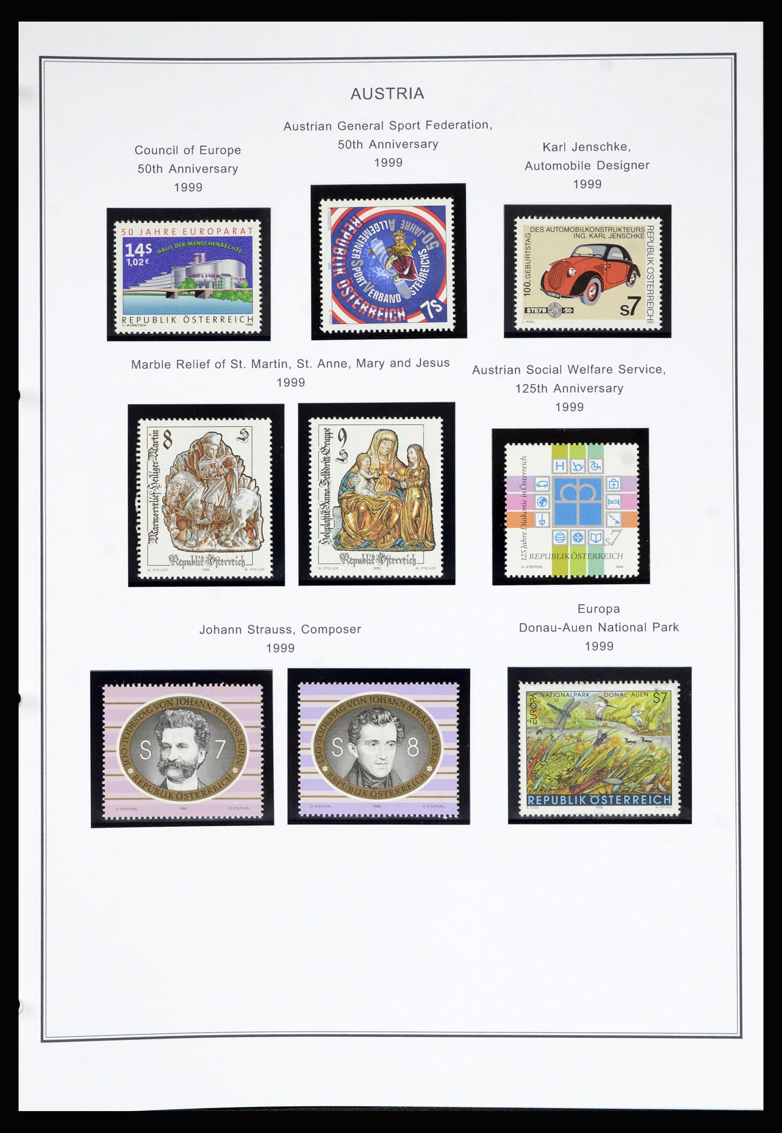 36999 205 - Postzegelverzameling 36999 Oostenrijk 1850-2001.