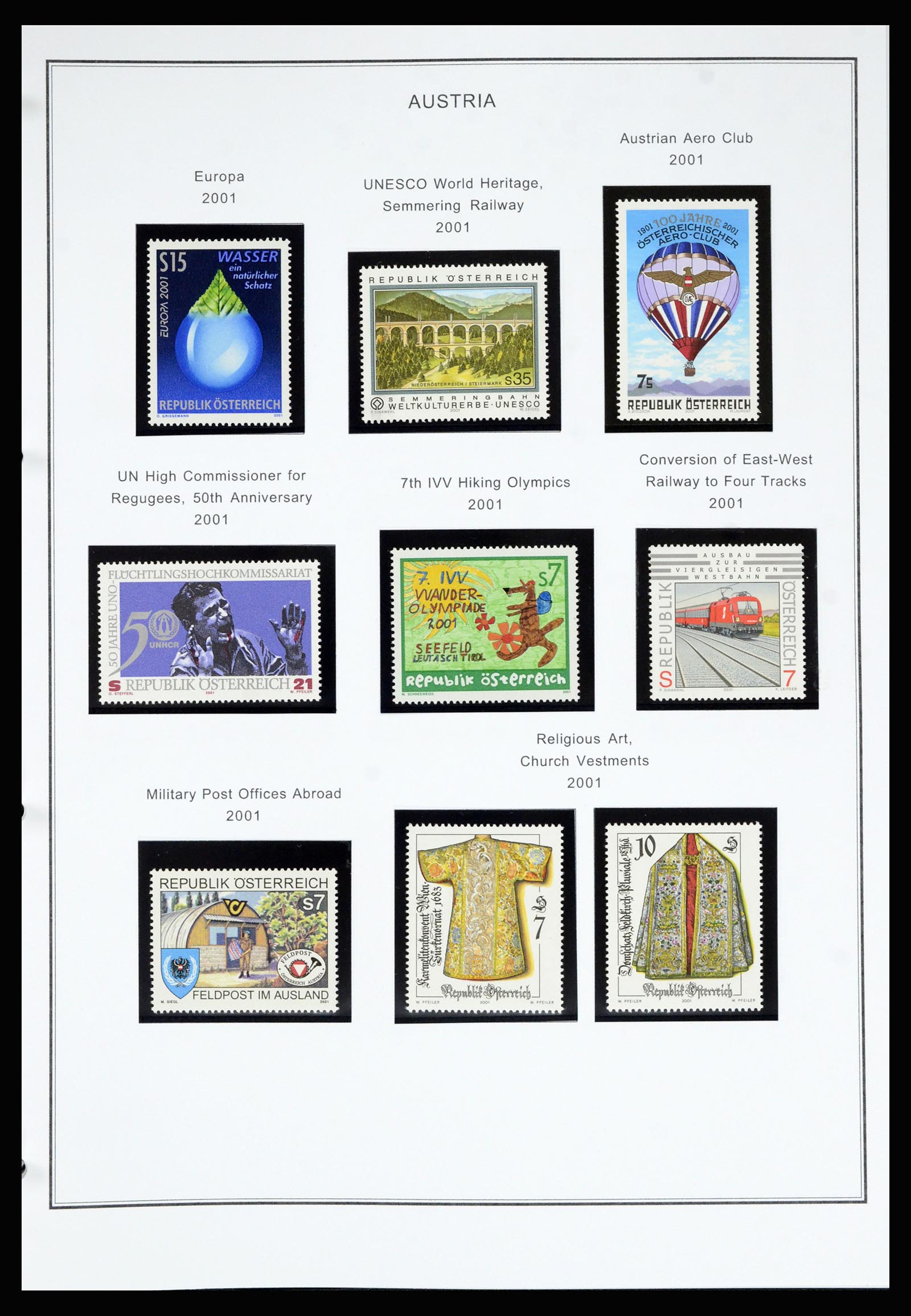 36999 213 - Stamp collection 36999 Austria 1850-2001.