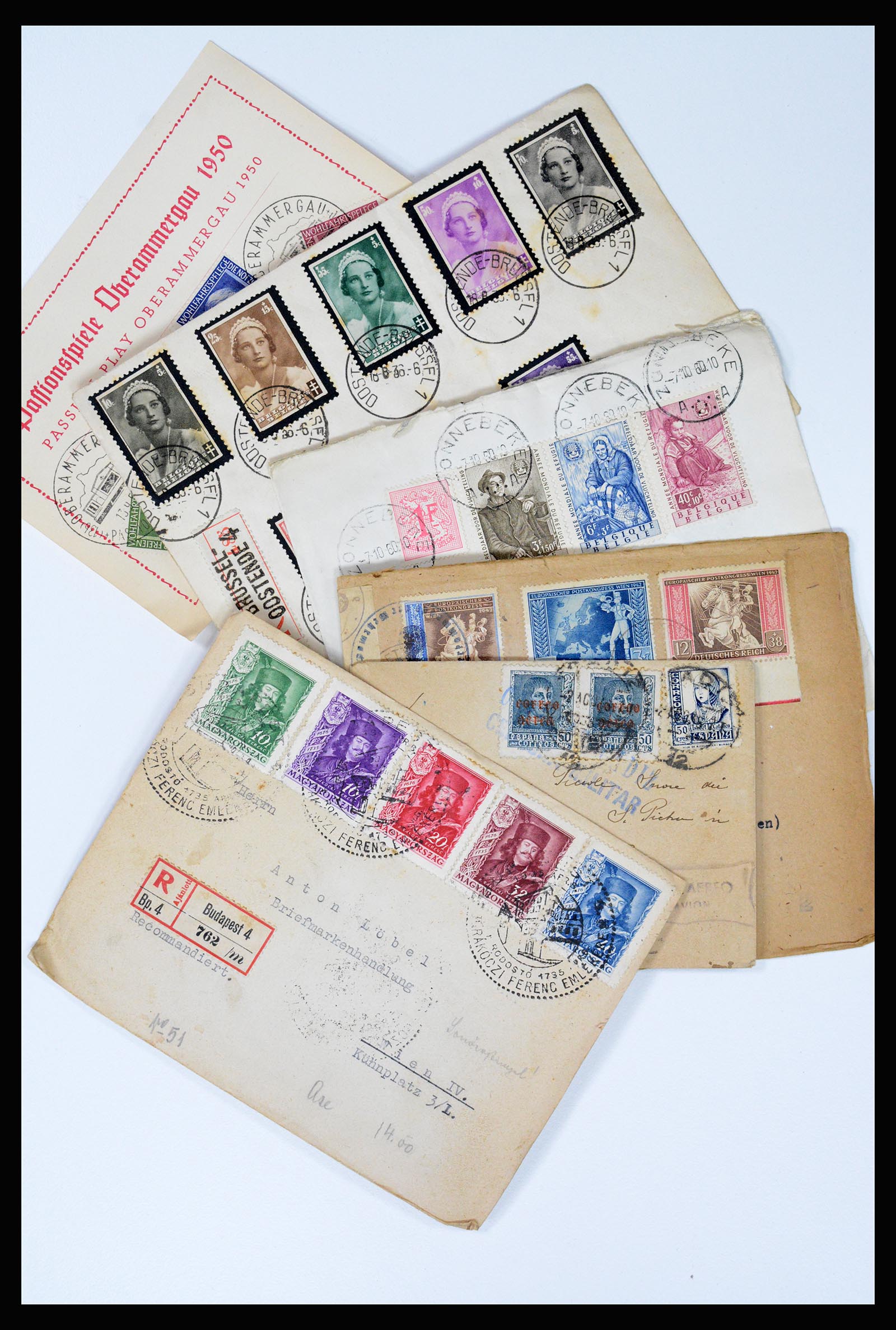 37002 001 - Postzegelverzameling 37002 Wereld brieven 1920-1960