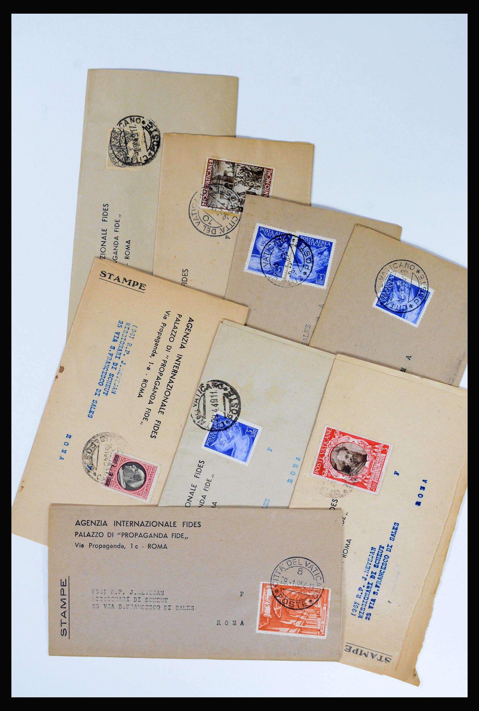37002 002 - Postzegelverzameling 37002 Wereld brieven 1920-1960