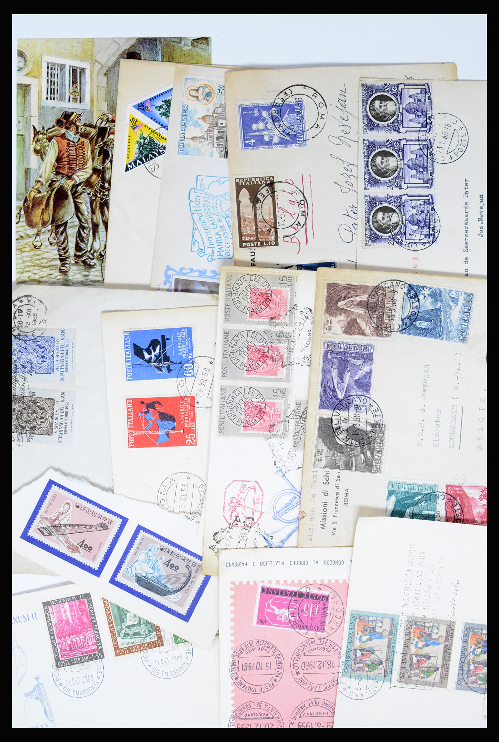 37002 024 - Postzegelverzameling 37002 Wereld brieven 1920-1960
