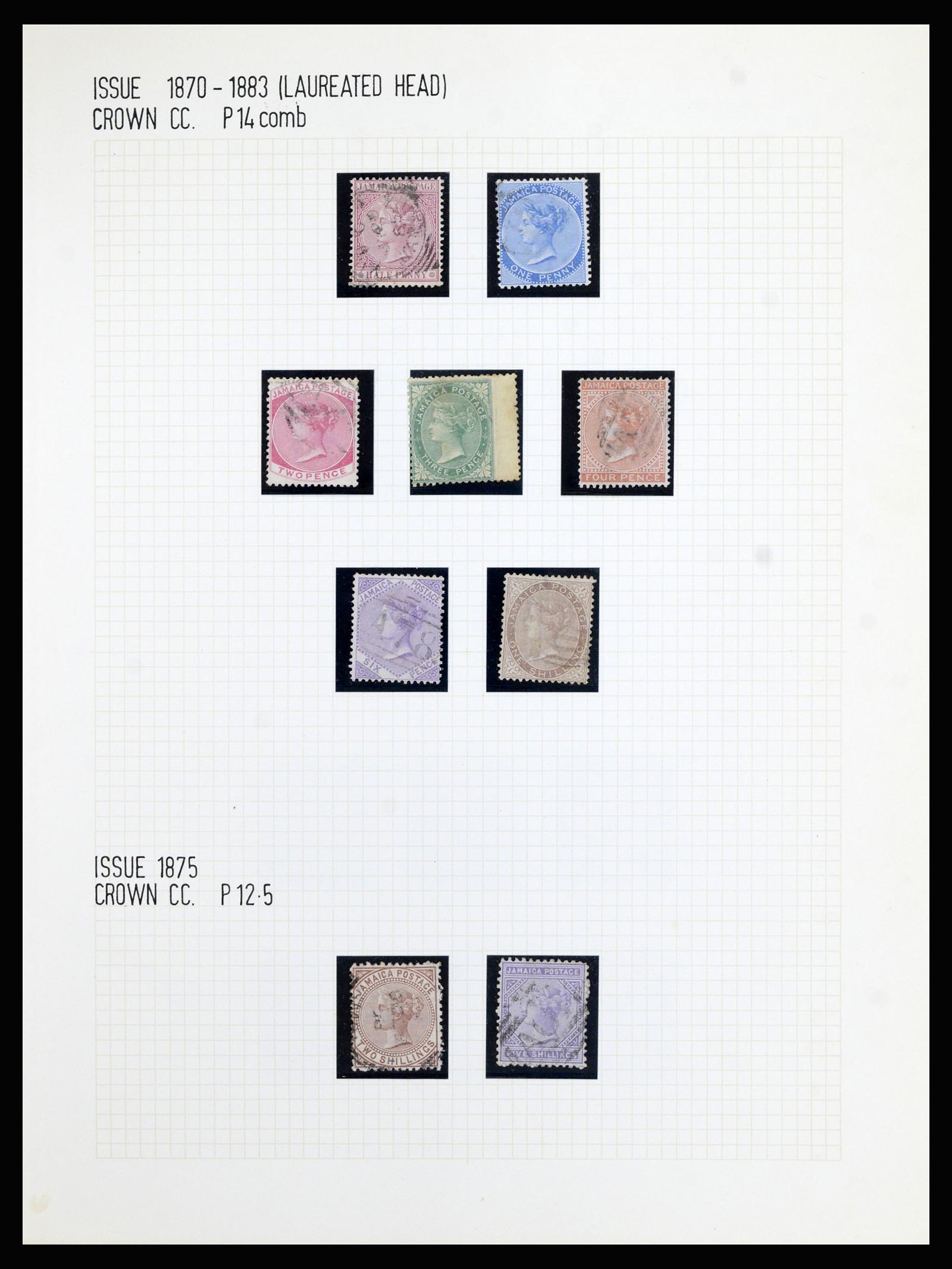 37006 002 - Postzegelverzameling 37006 Jamaica 1860-1920.