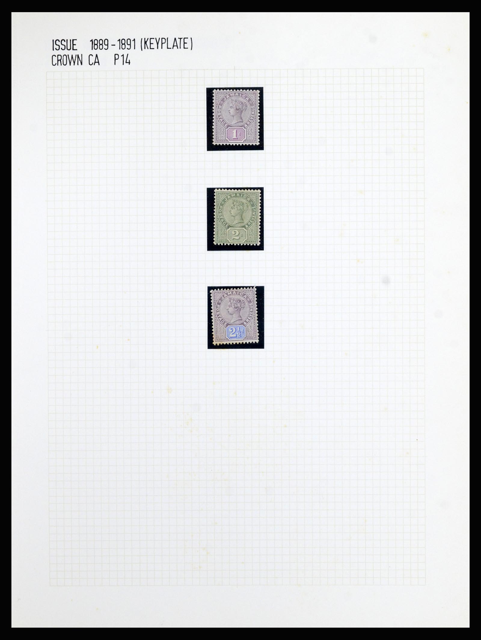 37006 004 - Postzegelverzameling 37006 Jamaica 1860-1920.