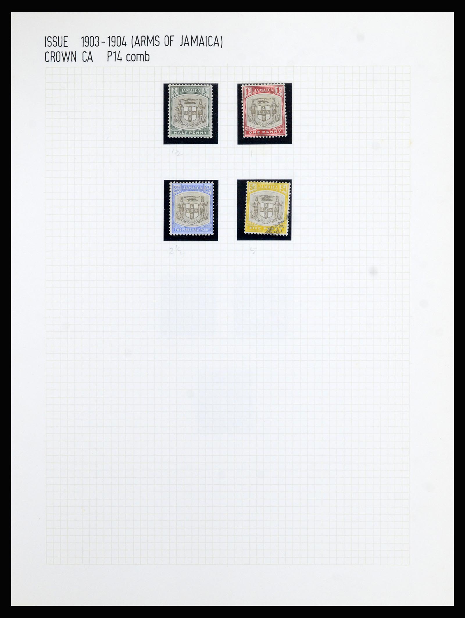 37006 007 - Postzegelverzameling 37006 Jamaica 1860-1920.