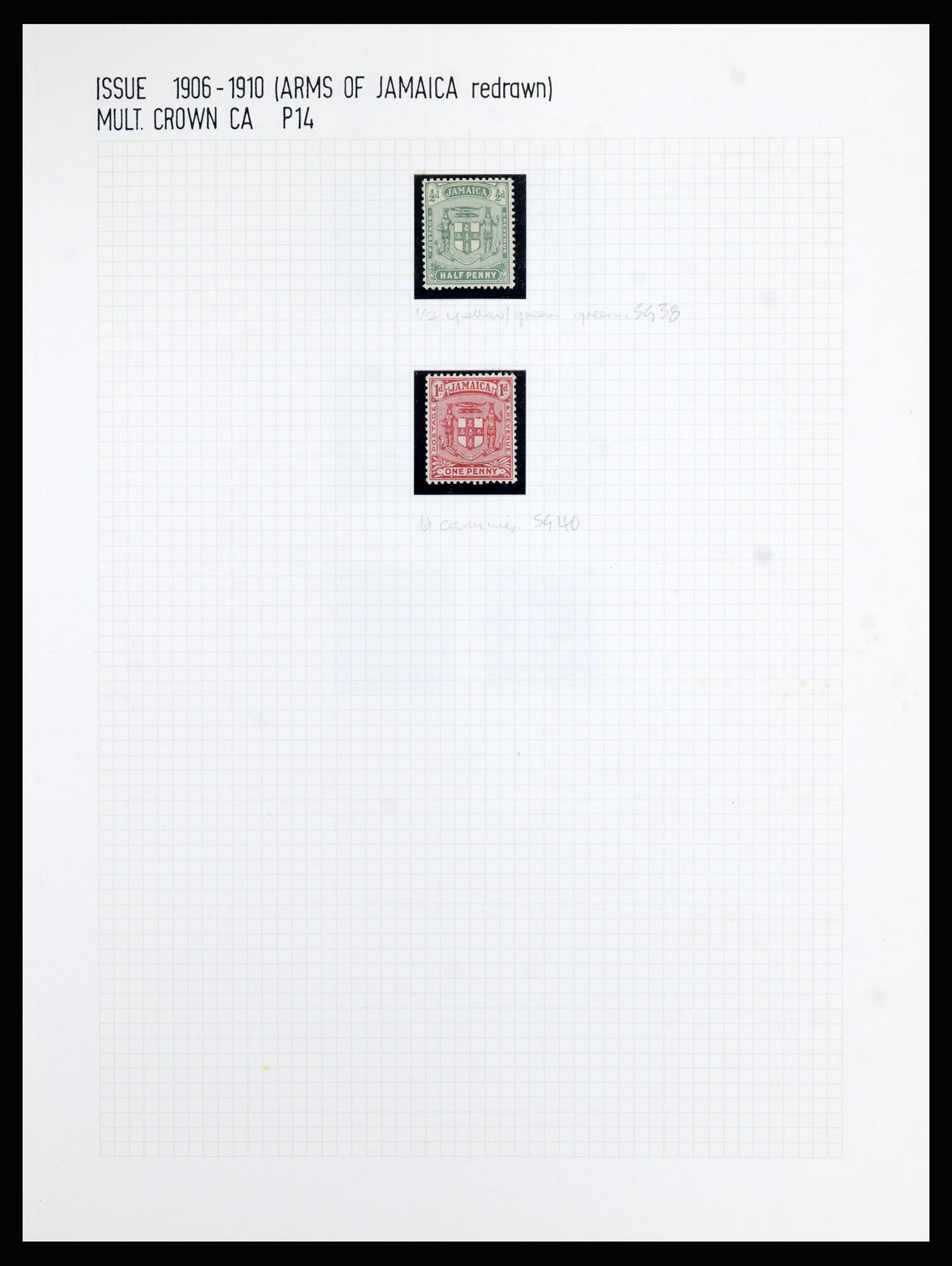 37006 009 - Postzegelverzameling 37006 Jamaica 1860-1920.