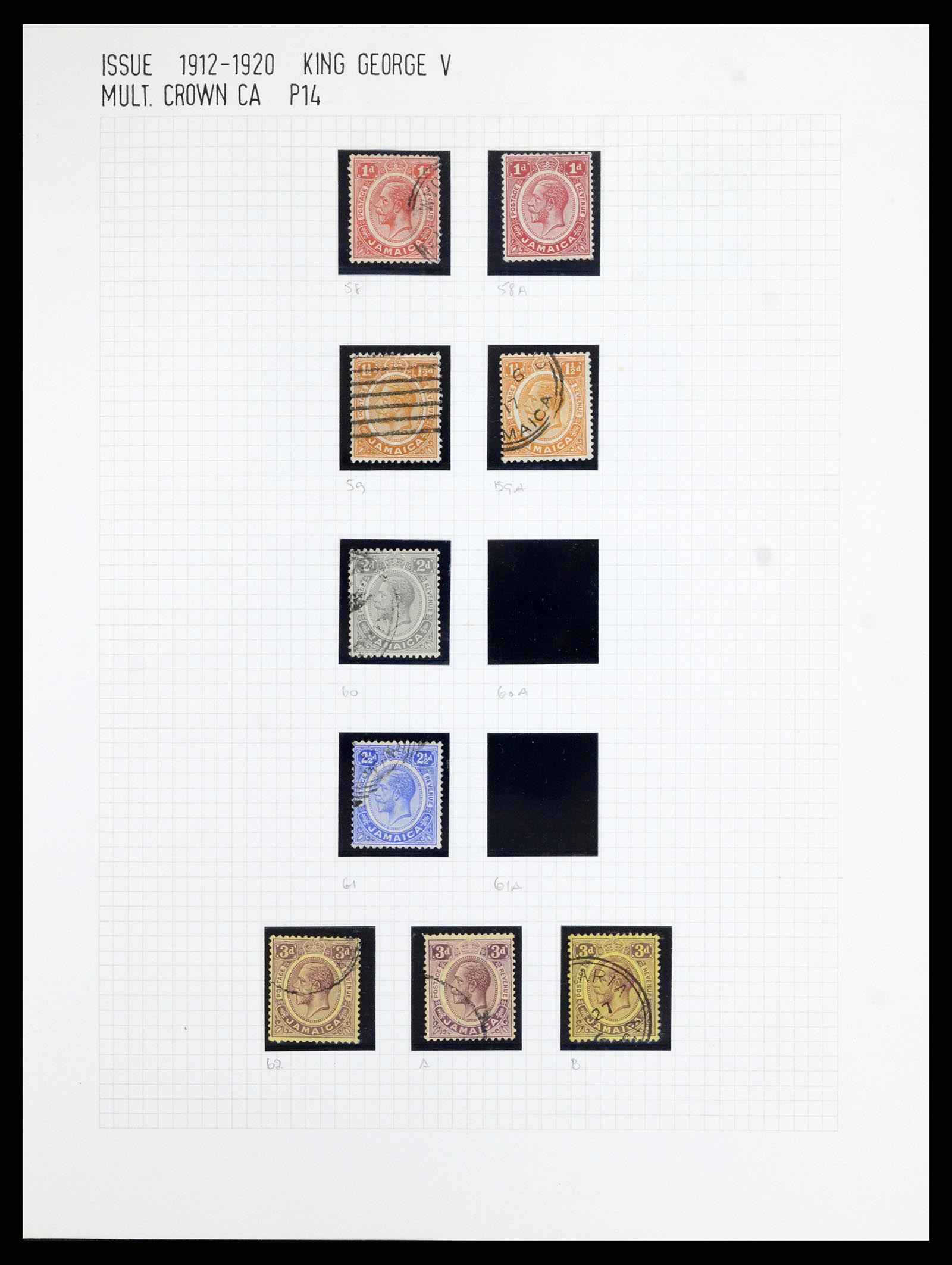 37006 015 - Postzegelverzameling 37006 Jamaica 1860-1920.