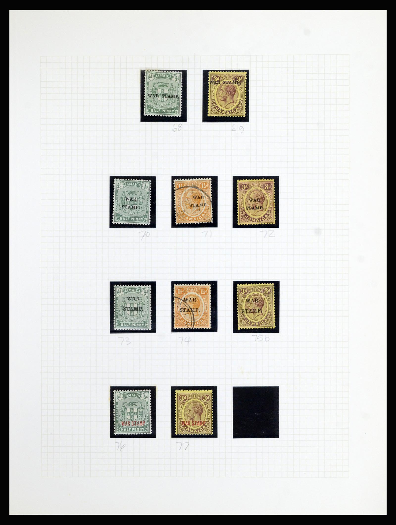 37006 017 - Postzegelverzameling 37006 Jamaica 1860-1920.