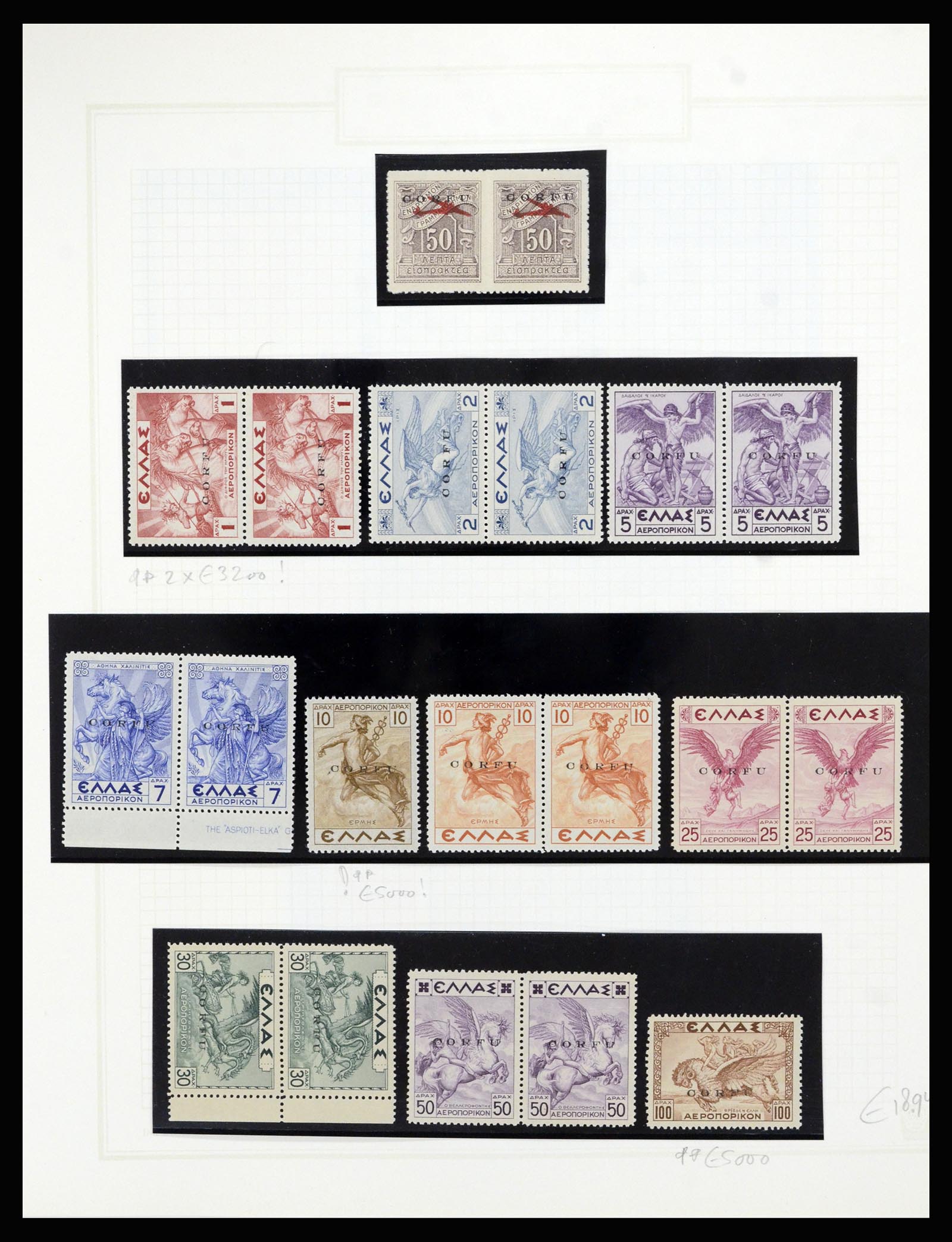 37040 006 - Stamp collection 37040 Italian occupation Corfu 1941.