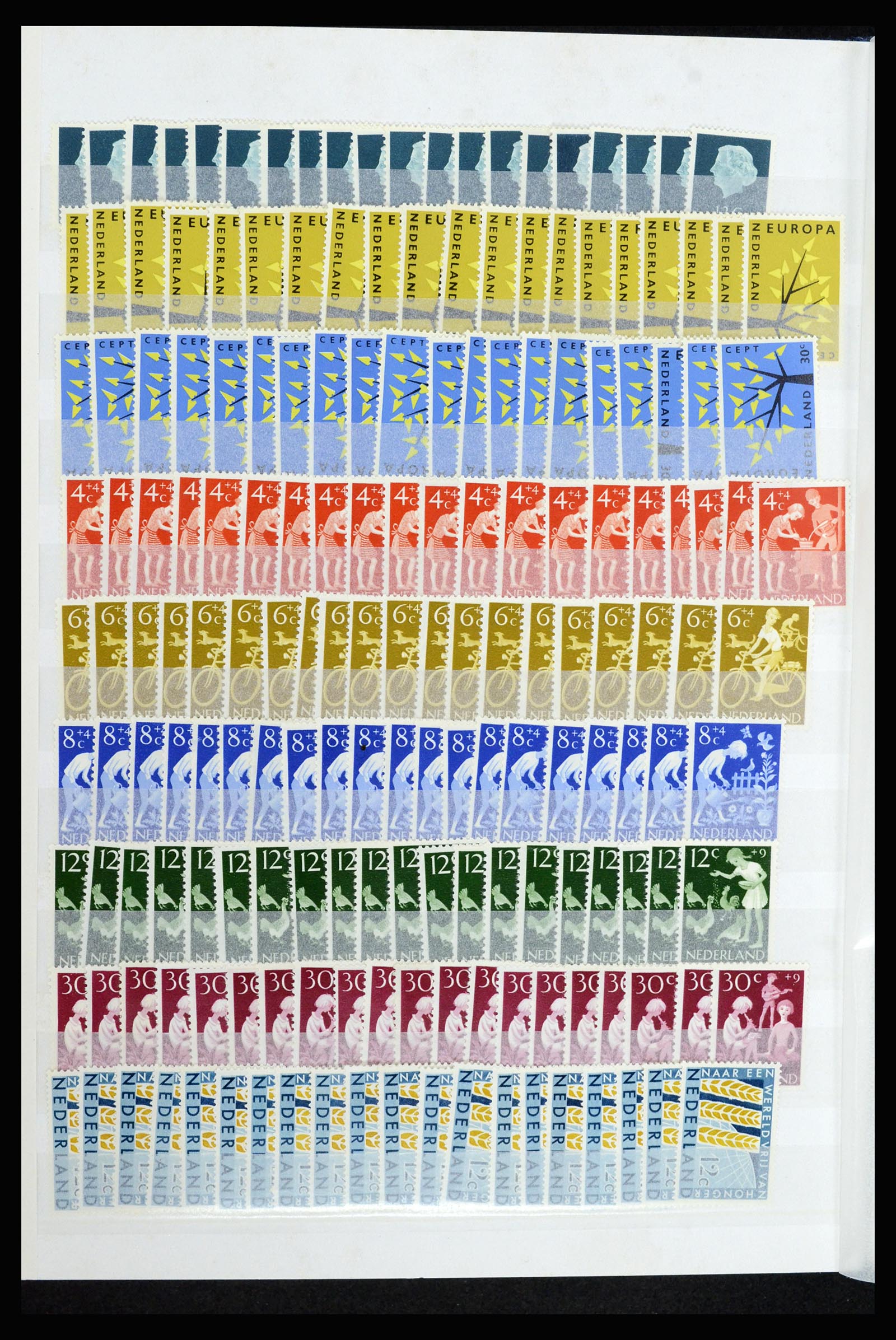 37043 008 - Postzegelverzameling 37043 Nederland 1958-1974.