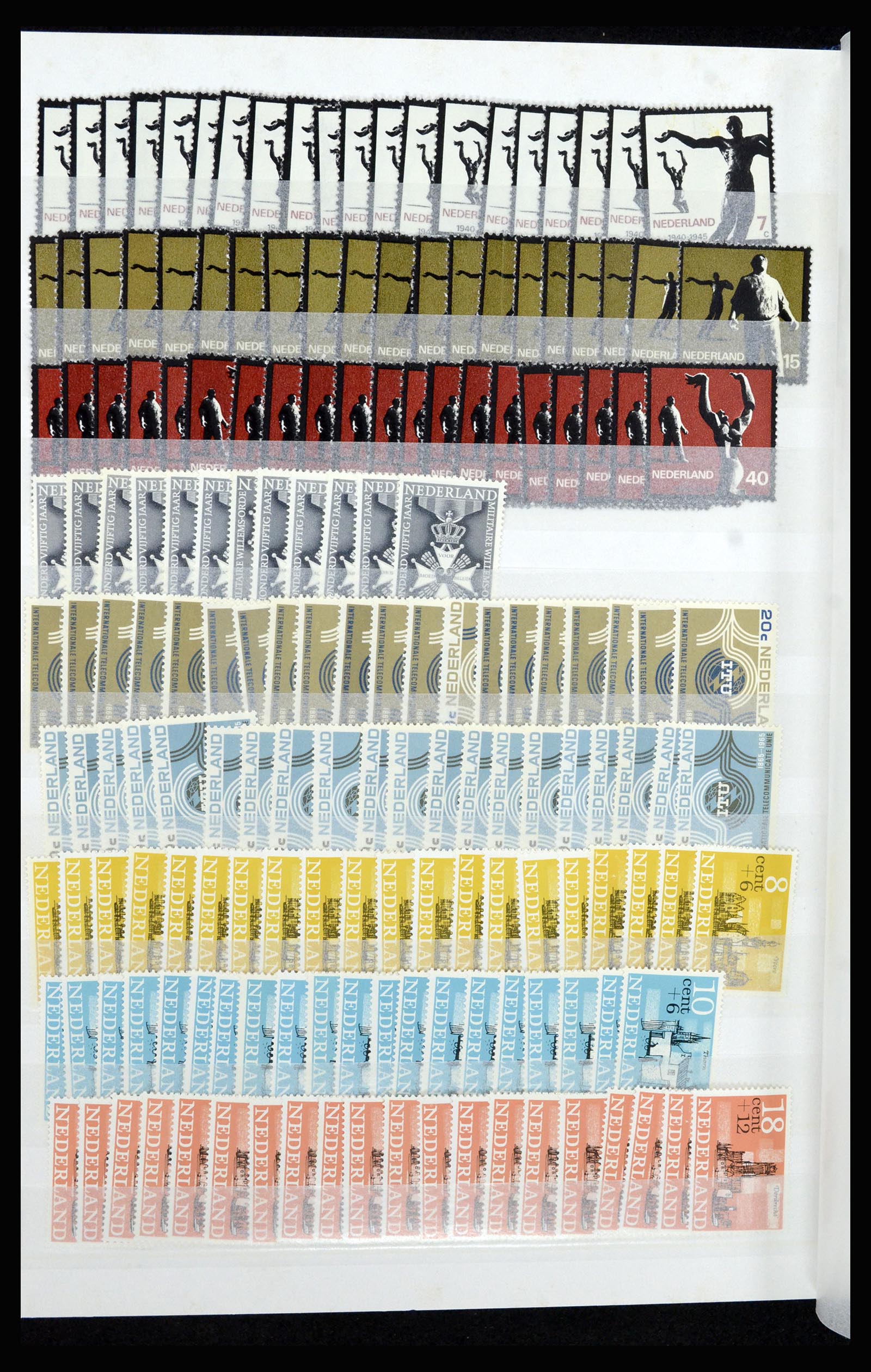 37043 014 - Postzegelverzameling 37043 Nederland 1958-1974.