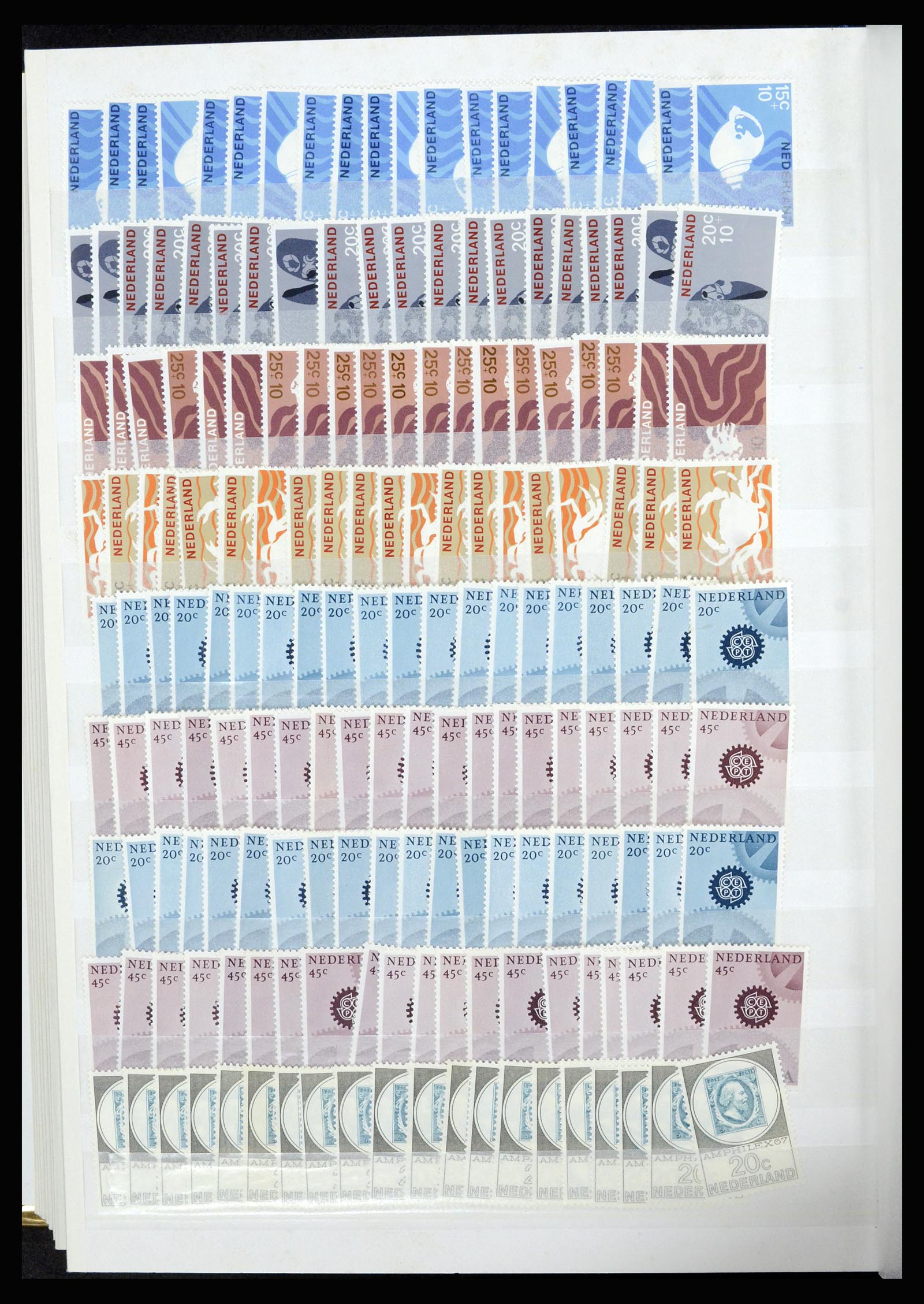 37043 018 - Postzegelverzameling 37043 Nederland 1958-1974.
