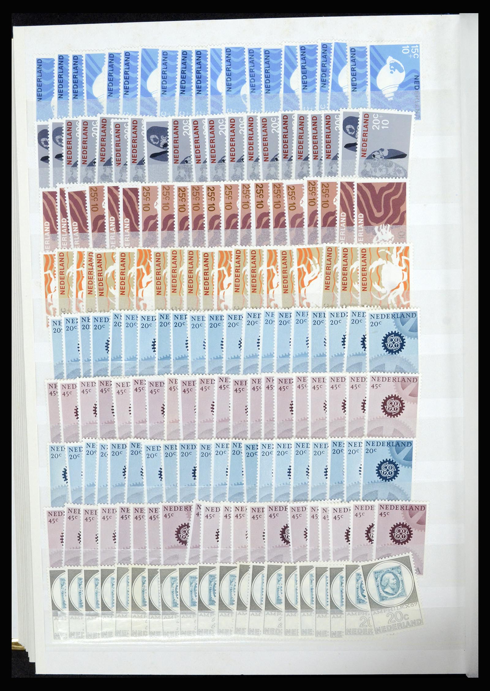 37043 018 - Postzegelverzameling 37043 Nederland 1958-1974.