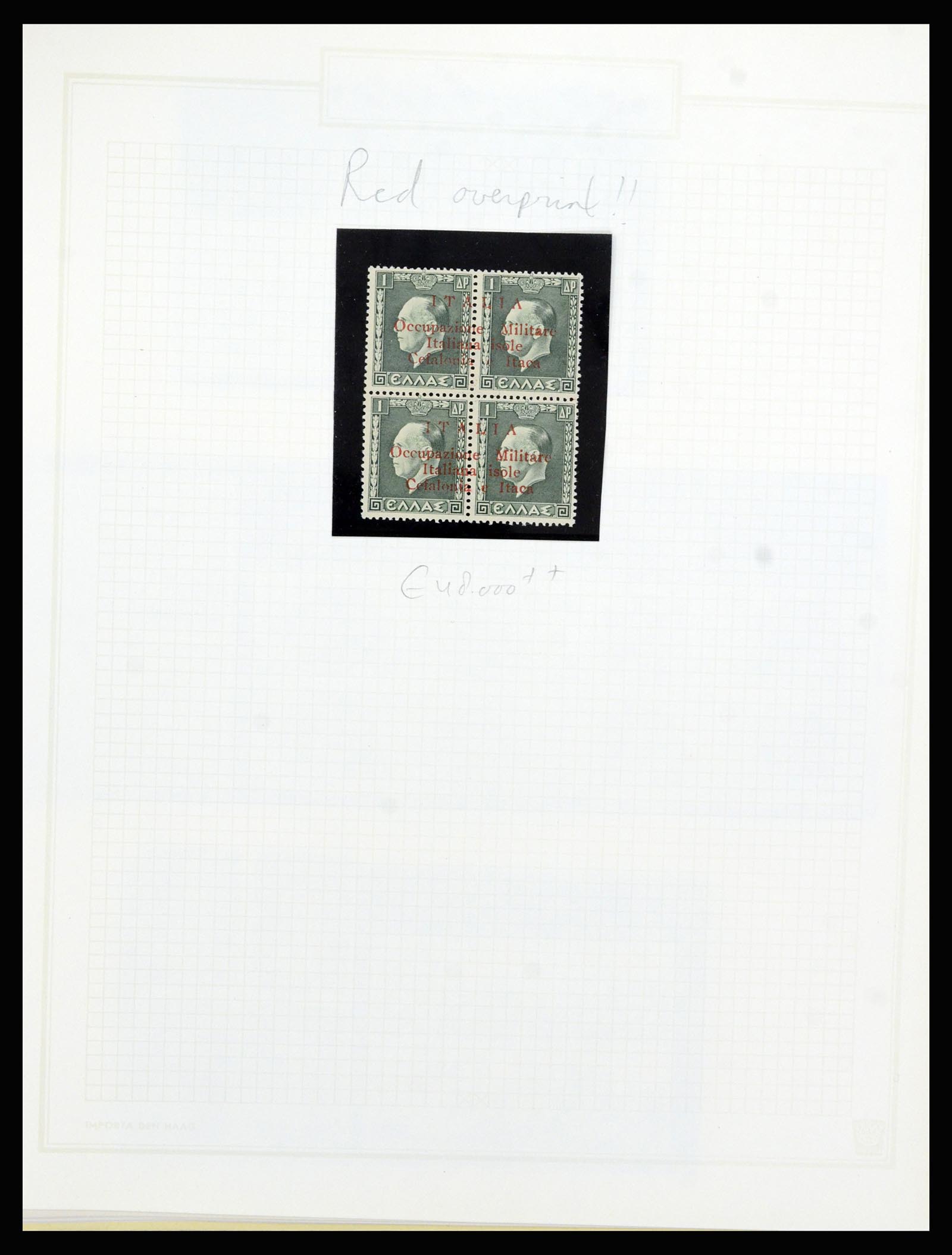 37045 002 - Stamp collection 37045 Italian occupation Greec Isles 1941.