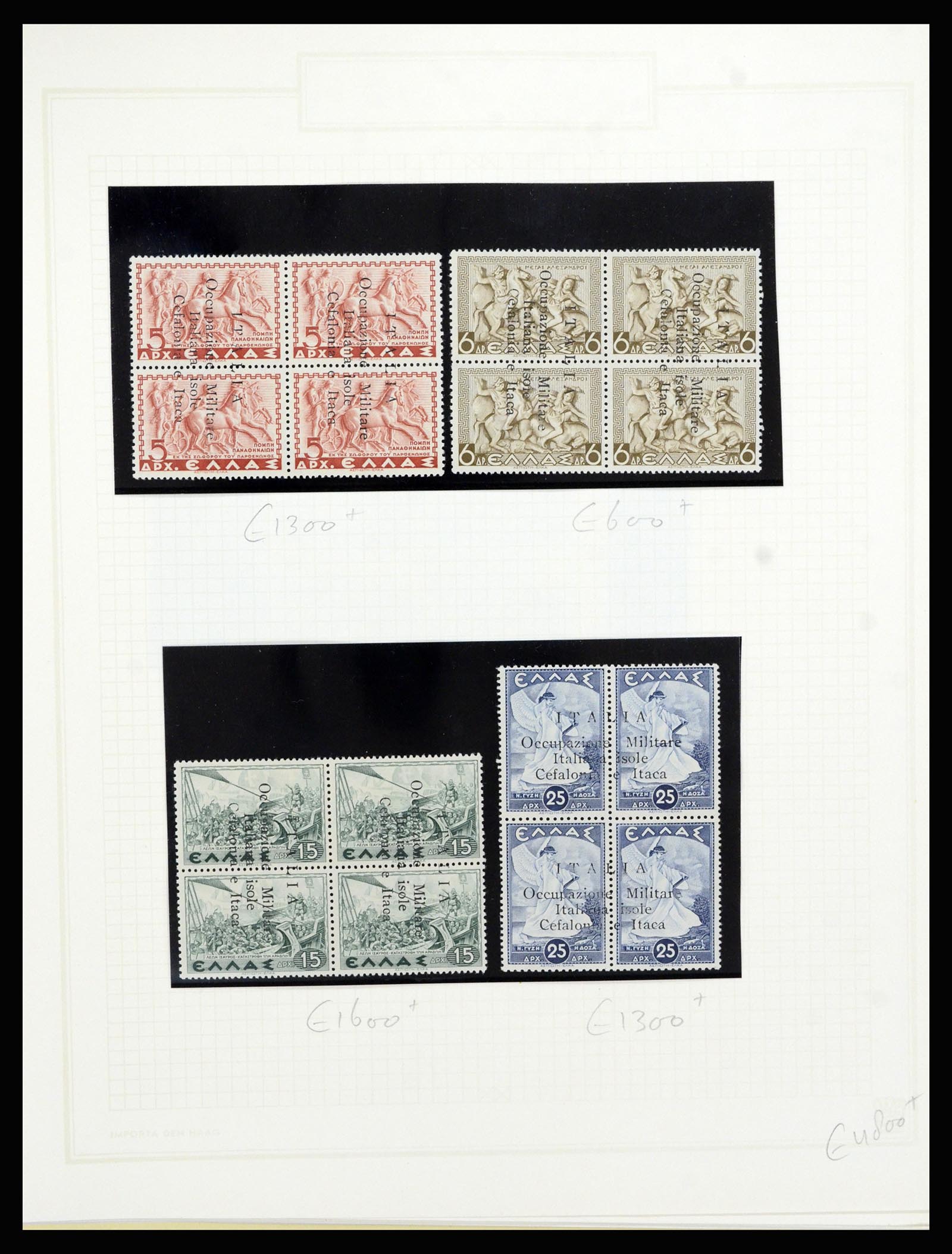 37045 004 - Stamp collection 37045 Italian occupation Greec Isles 1941.