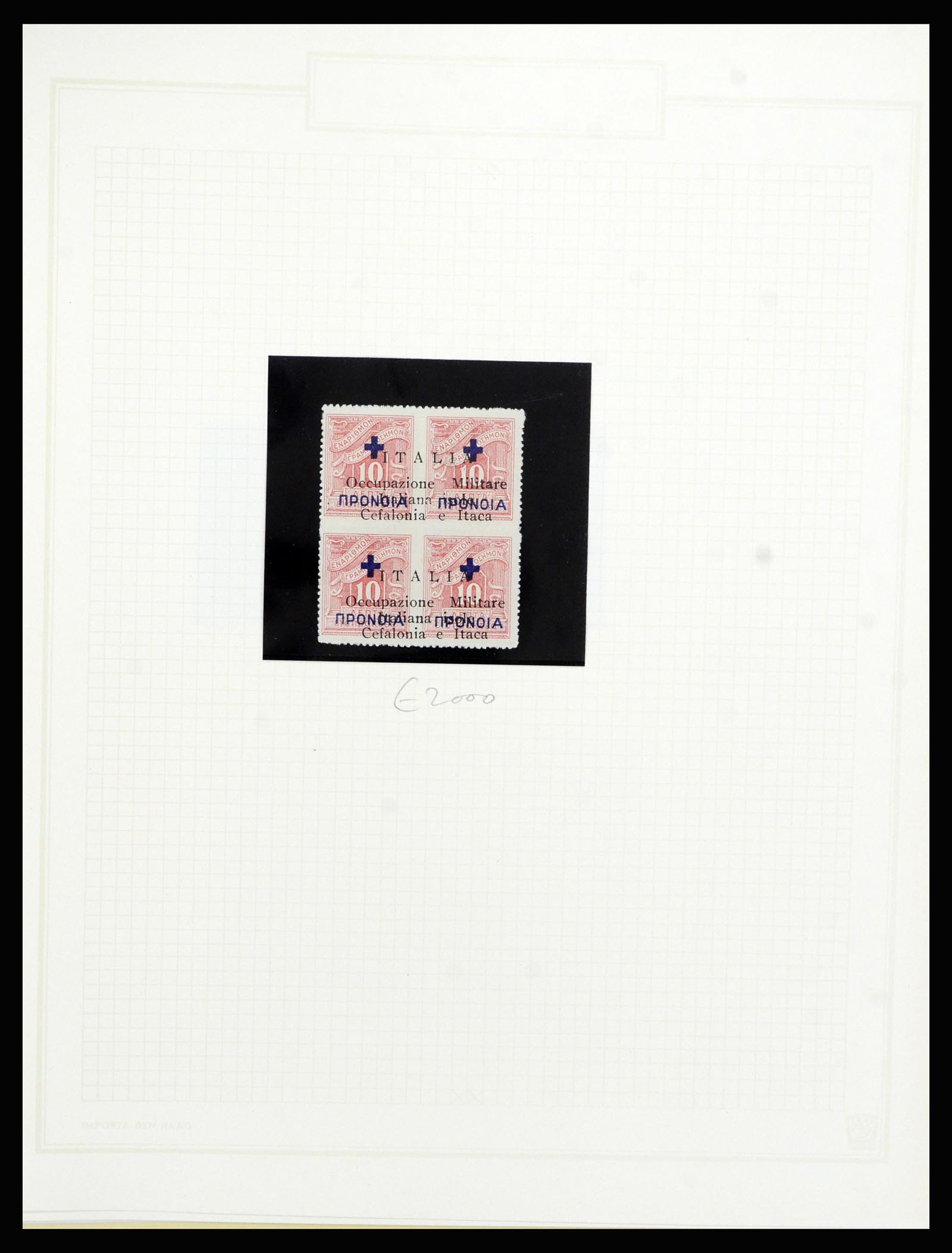 37045 009 - Postzegelverzameling 37045 Italiaanse bezetting Griekse eilanden 1941
