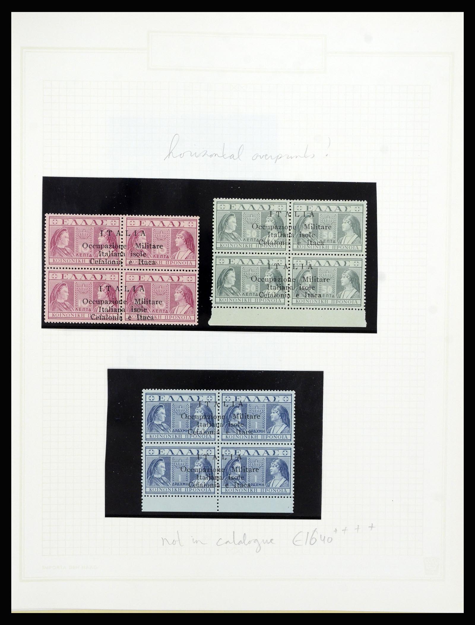 37045 011 - Postzegelverzameling 37045 Italiaanse bezetting Griekse eilanden 1941