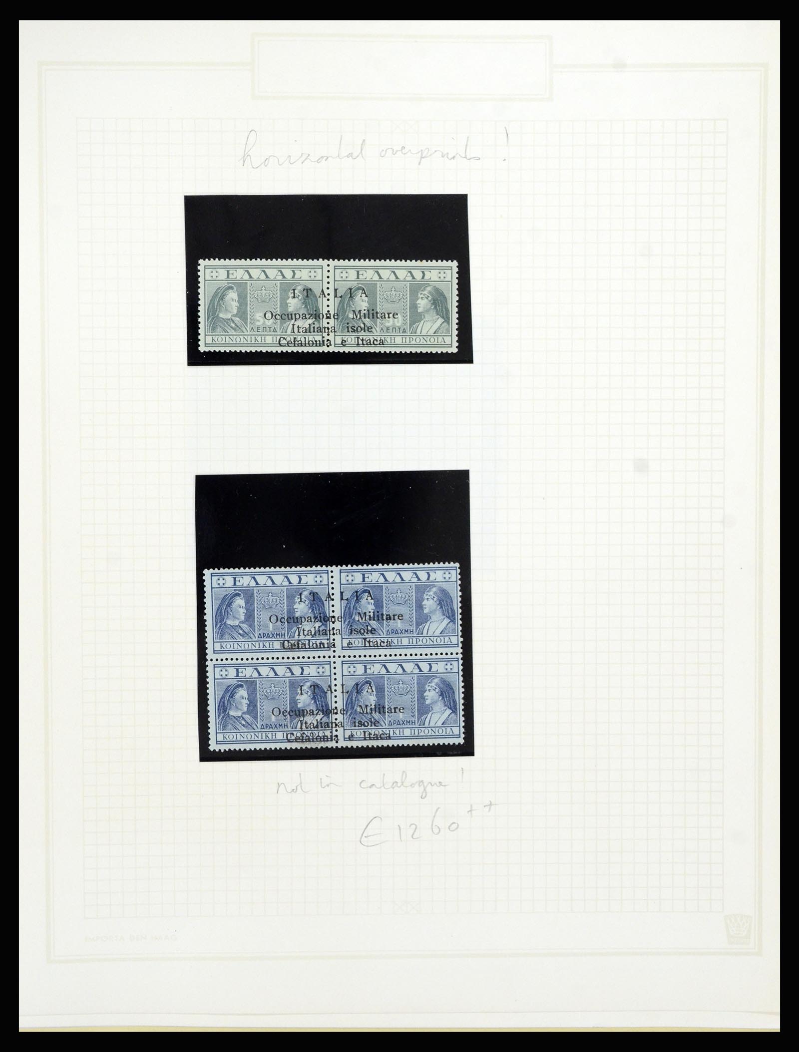 37045 012 - Postzegelverzameling 37045 Italiaanse bezetting Griekse eilanden 1941