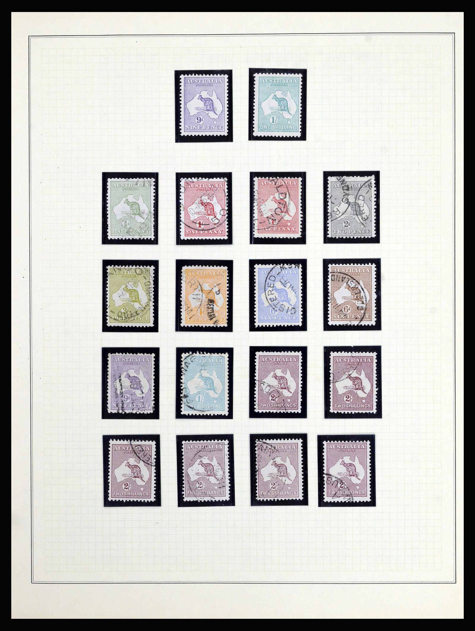 37049 001 - Postzegelverzameling 37049 Australië 1913-1990.