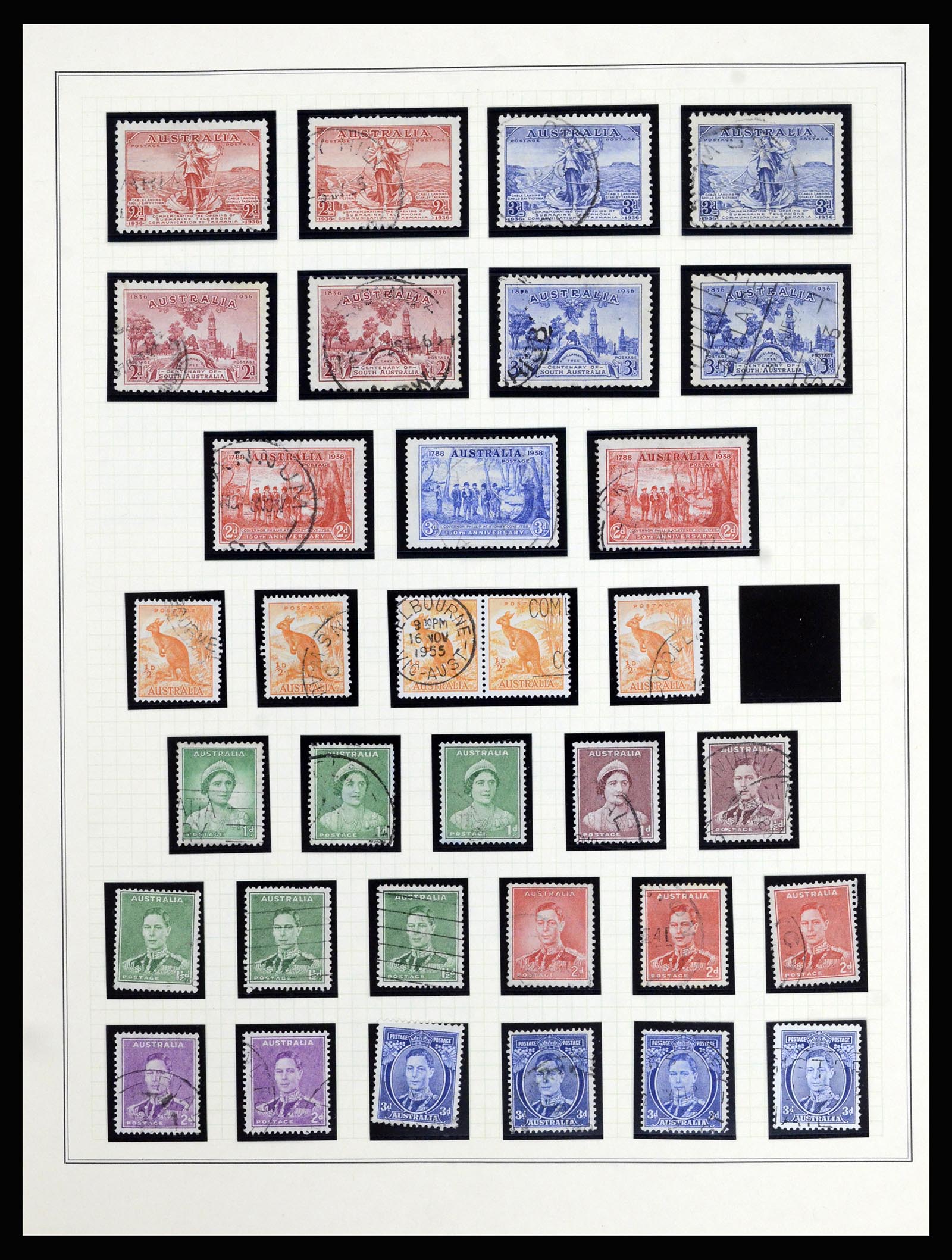 37049 006 - Postzegelverzameling 37049 Australië 1913-1990.