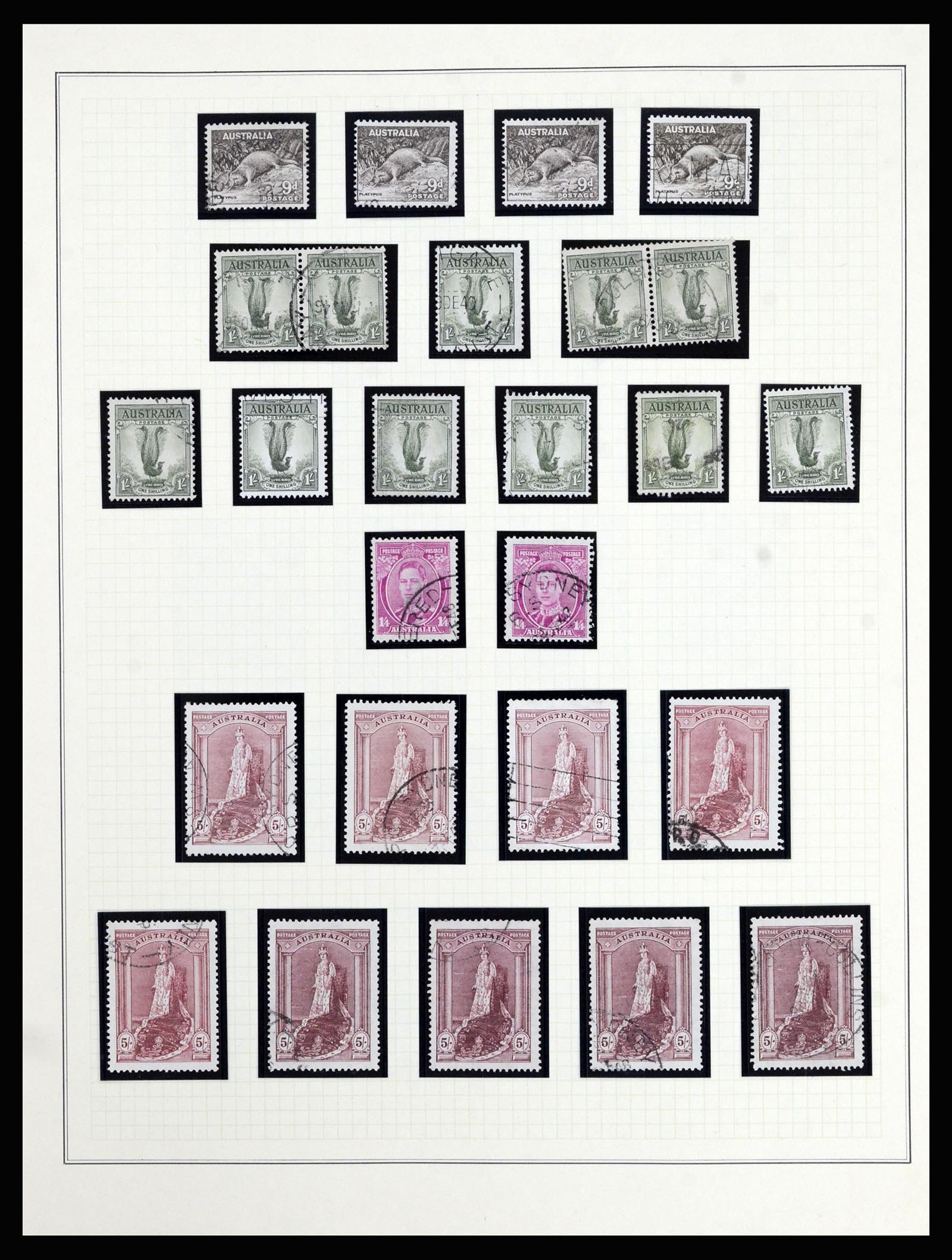 37049 008 - Postzegelverzameling 37049 Australië 1913-1990.
