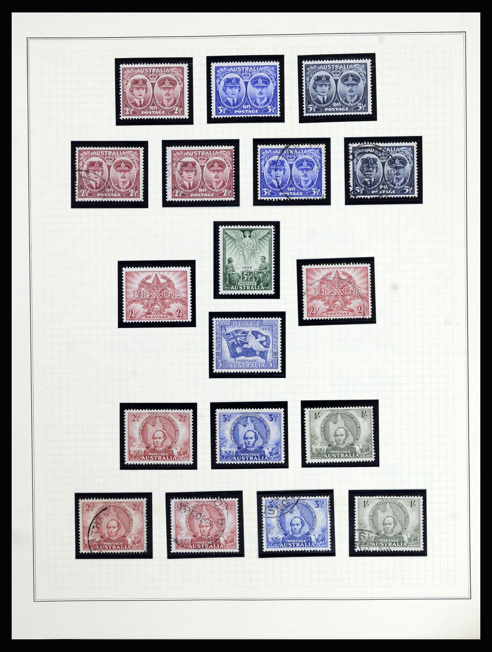 37049 011 - Postzegelverzameling 37049 Australië 1913-1990.