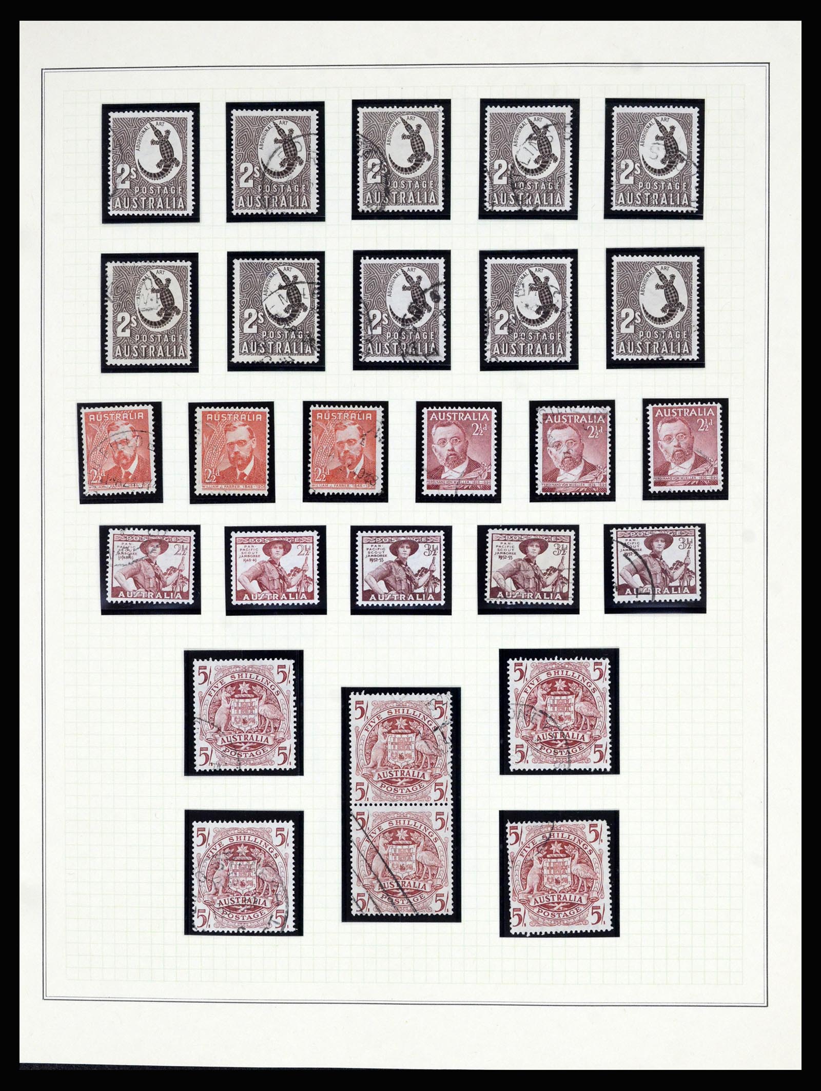 37049 013 - Postzegelverzameling 37049 Australië 1913-1990.