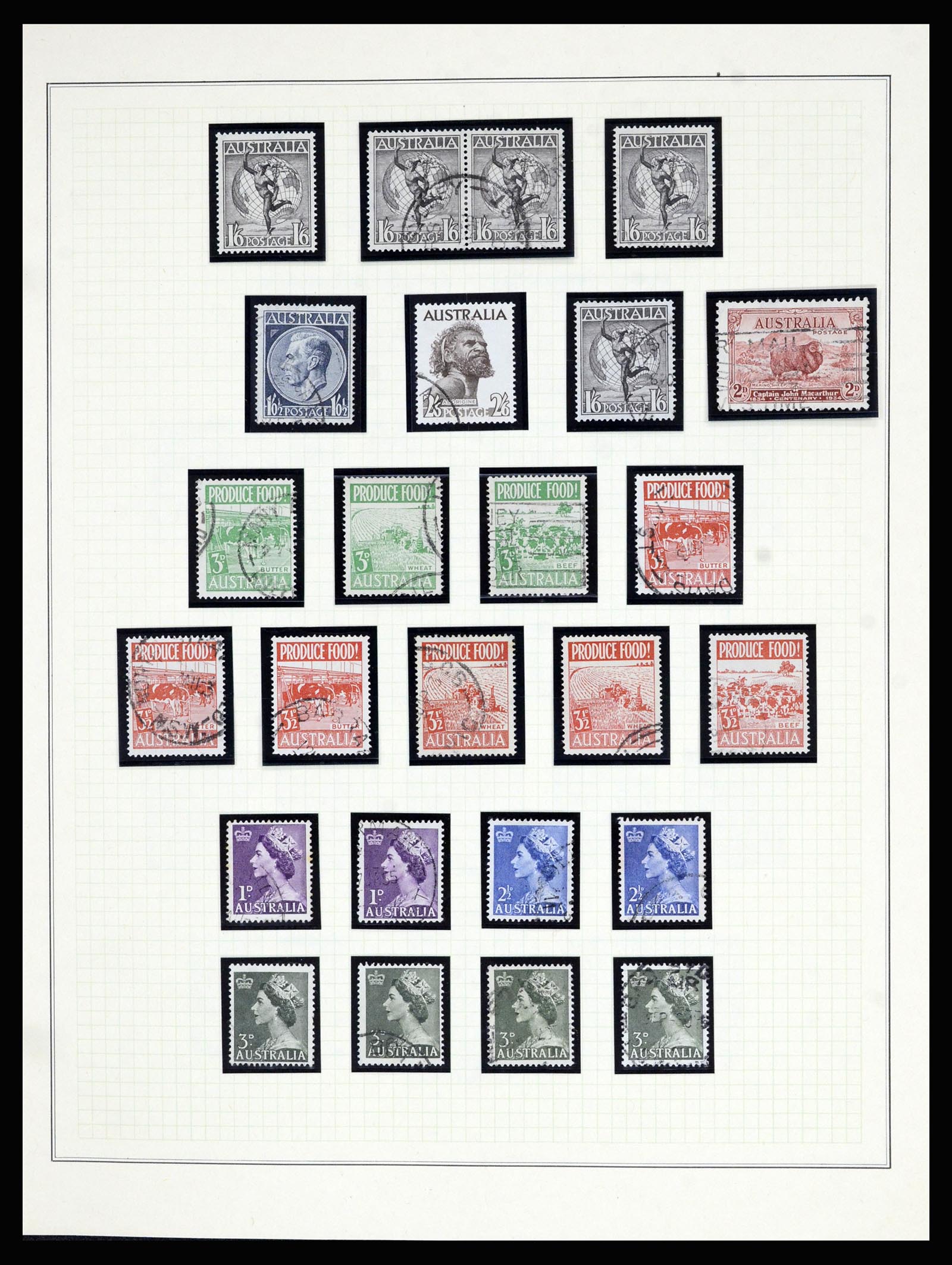 37049 016 - Postzegelverzameling 37049 Australië 1913-1990.