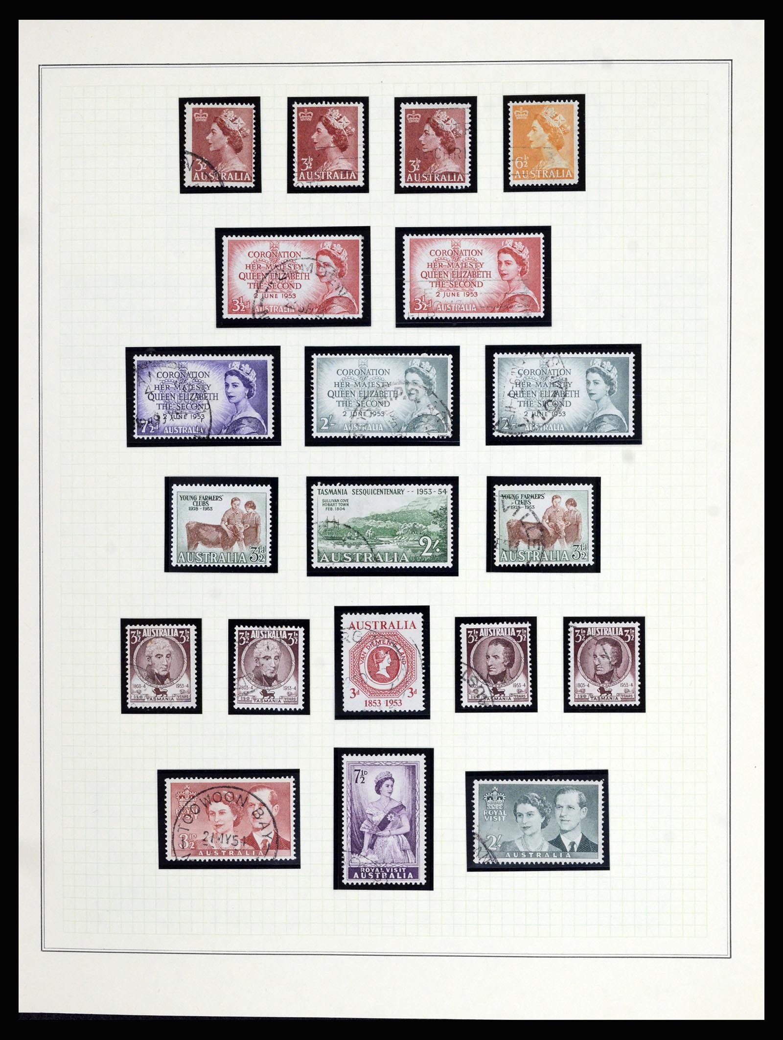 37049 017 - Postzegelverzameling 37049 Australië 1913-1990.