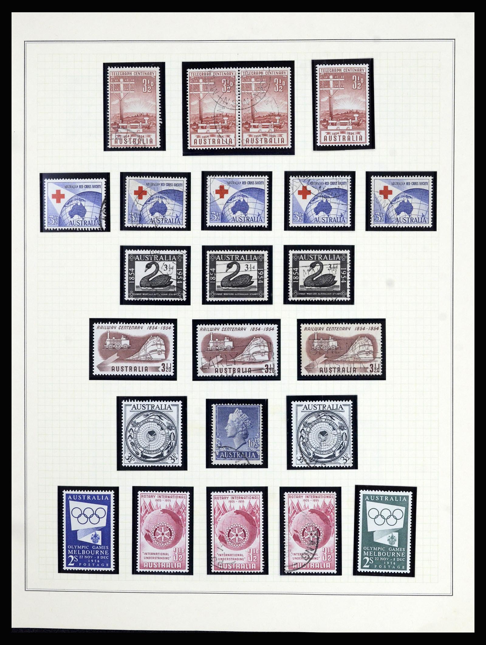 37049 018 - Postzegelverzameling 37049 Australië 1913-1990.