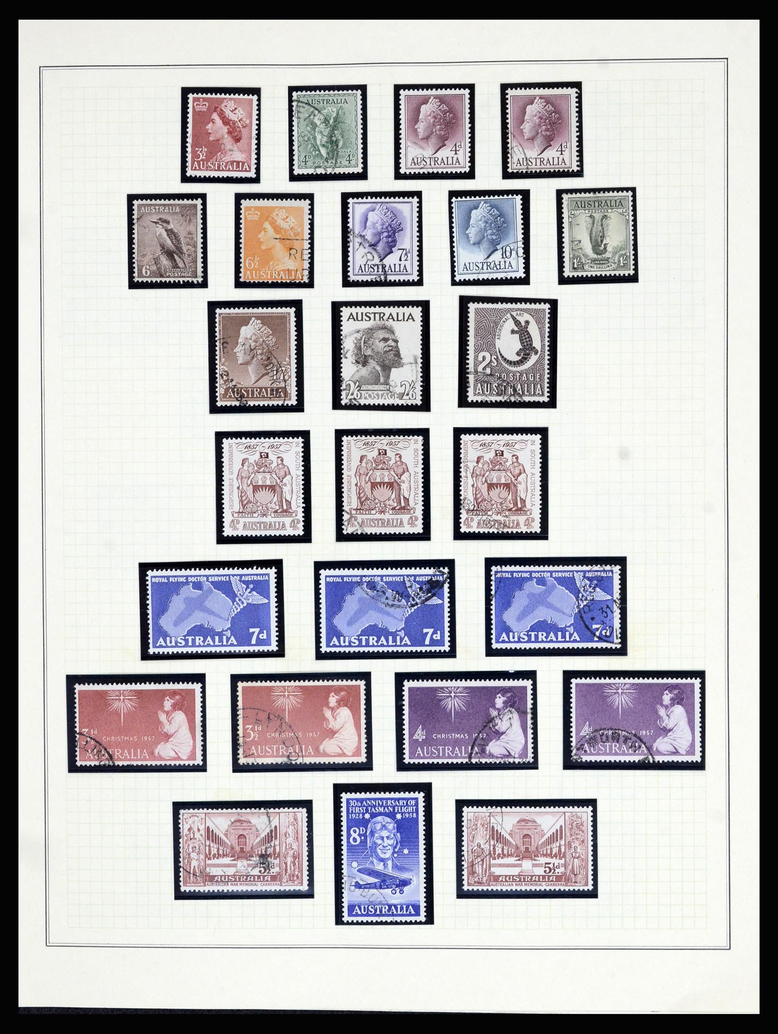 37049 020 - Postzegelverzameling 37049 Australië 1913-1990.