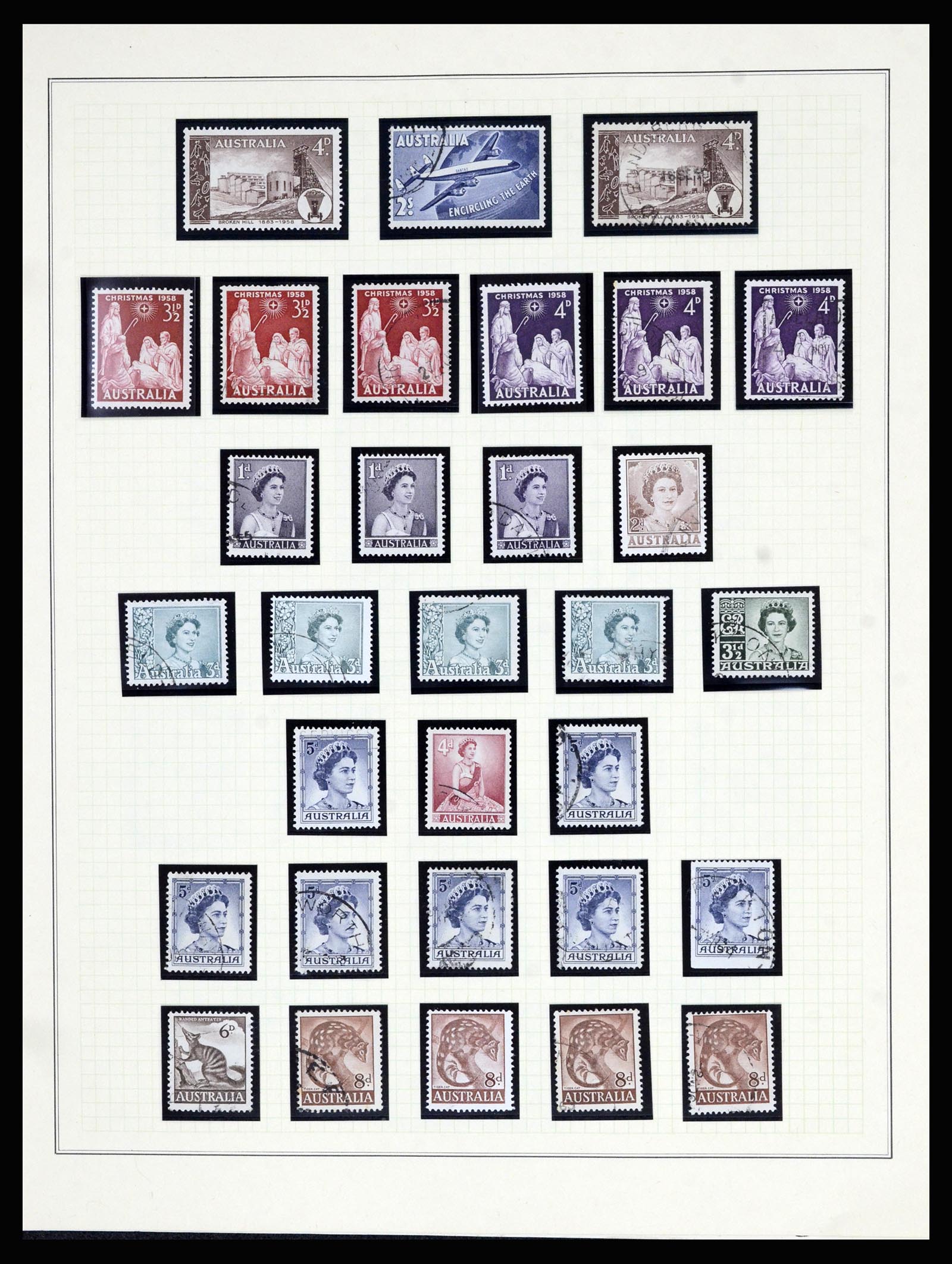 37049 021 - Postzegelverzameling 37049 Australië 1913-1990.