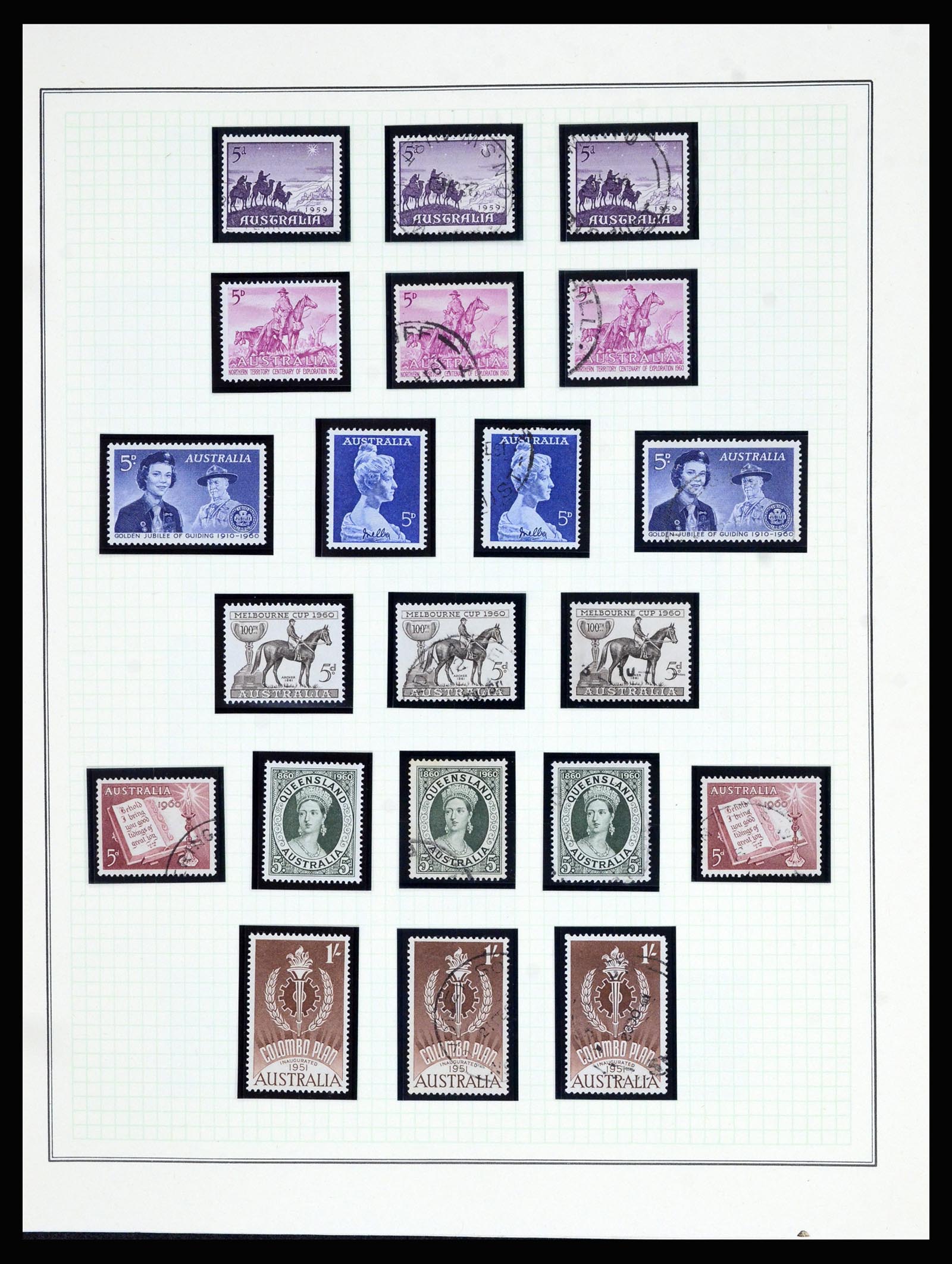 37049 023 - Postzegelverzameling 37049 Australië 1913-1990.