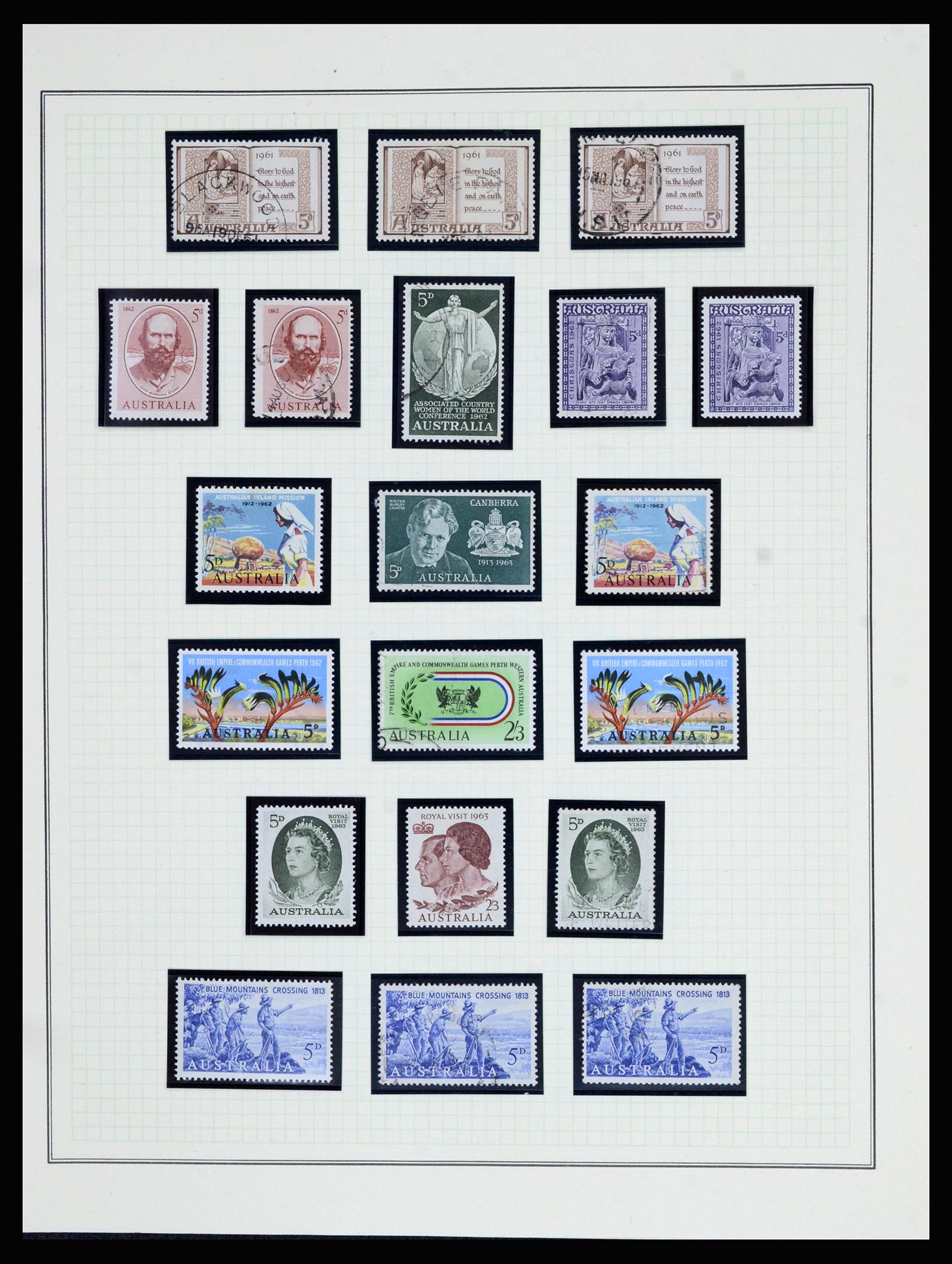 37049 024 - Postzegelverzameling 37049 Australië 1913-1990.